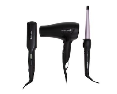 Foto 1 | Combo de Secadora con Alaciadora y Rizadora para Cabello Remington Mega Pack Tecnología Iónica
