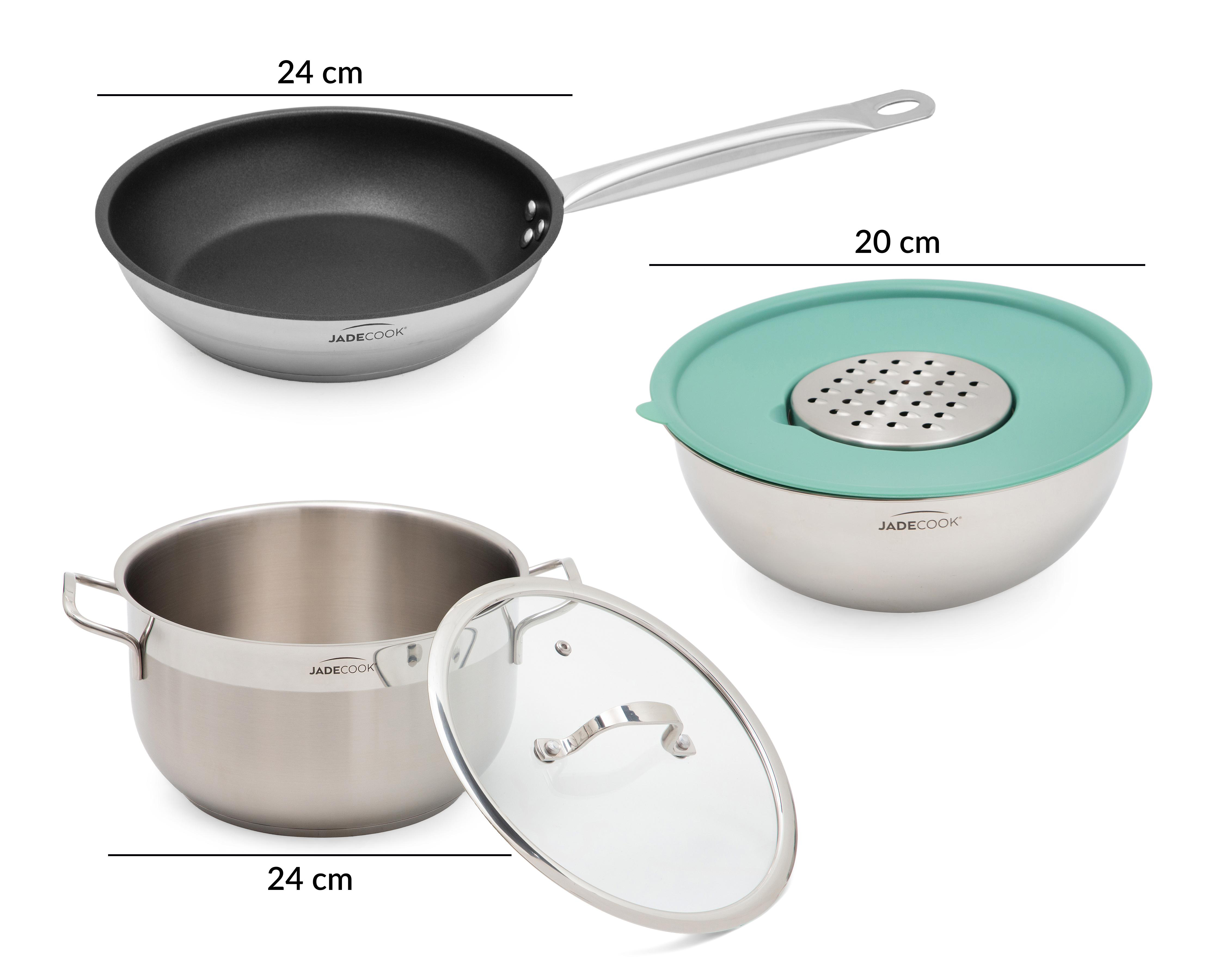 Foto 9 pulgar | Batería de Cocina Jade Cook Deluxe de Acero Inoxidable 16 Piezas