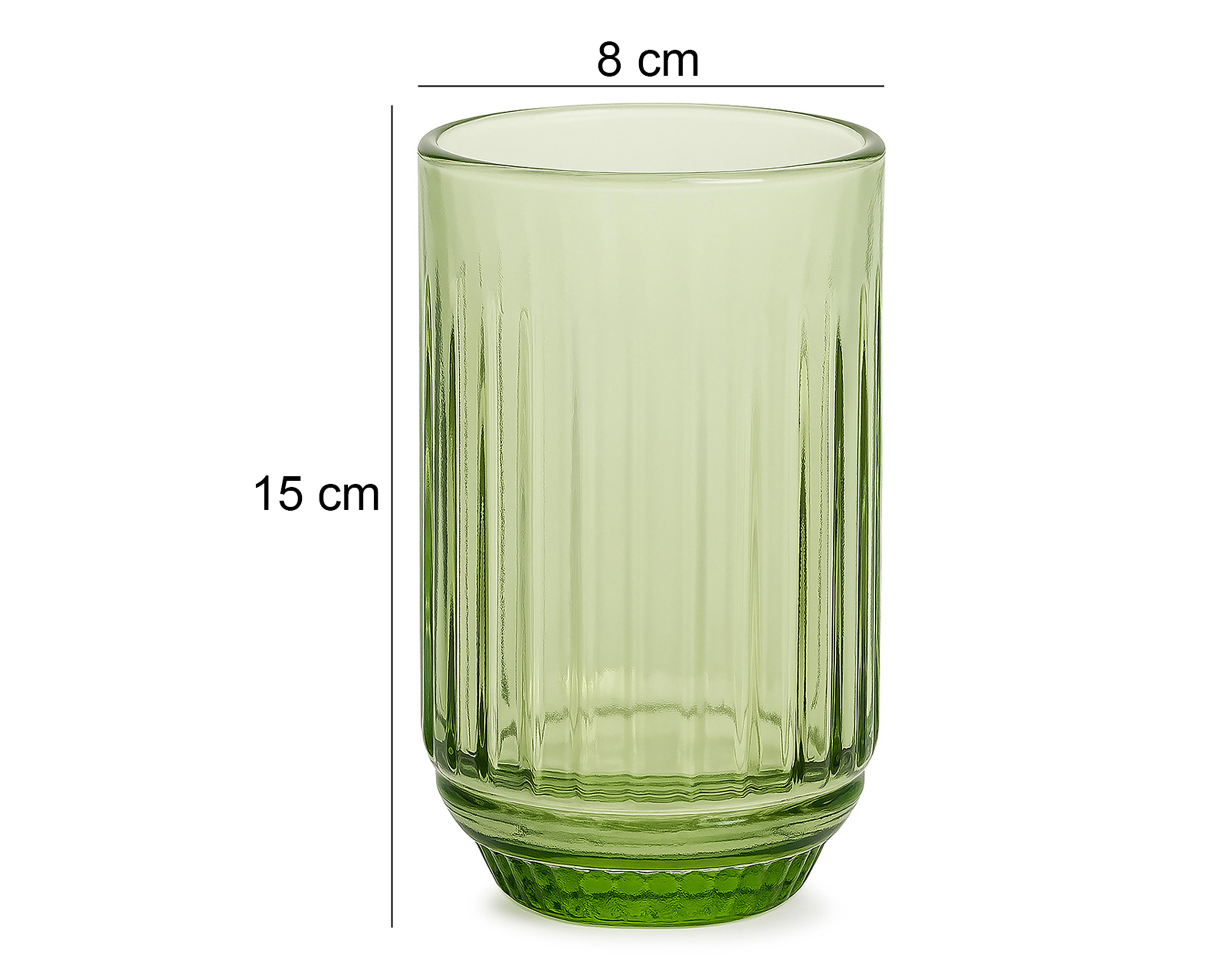 Foto 7 pulgar | Vaso de Vidrio Vittori 420 ml 4 Piezas
