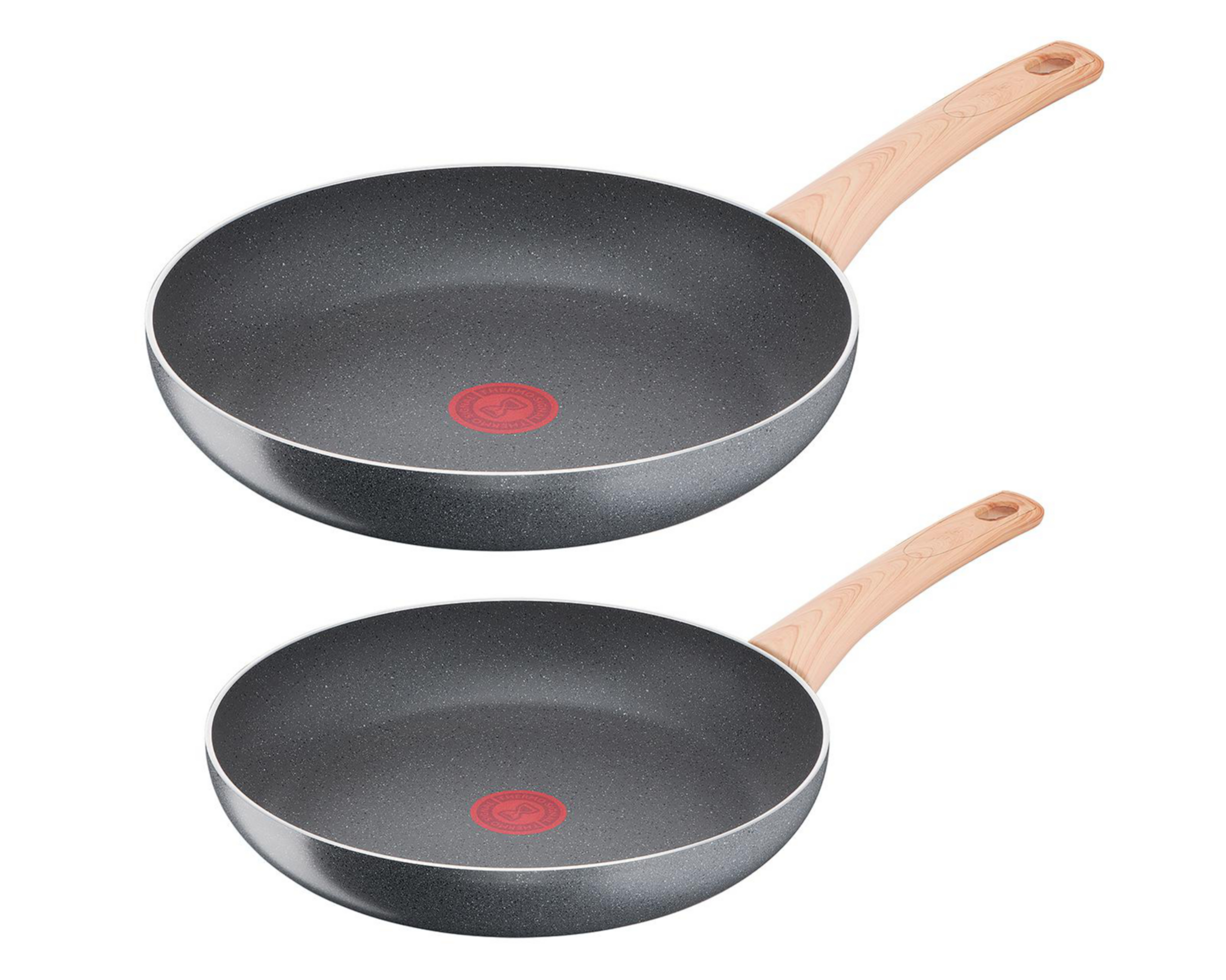 Foto 1 | Juego de Sartenes T-Fal Hard Stone Antiadherente 2 Piezas
