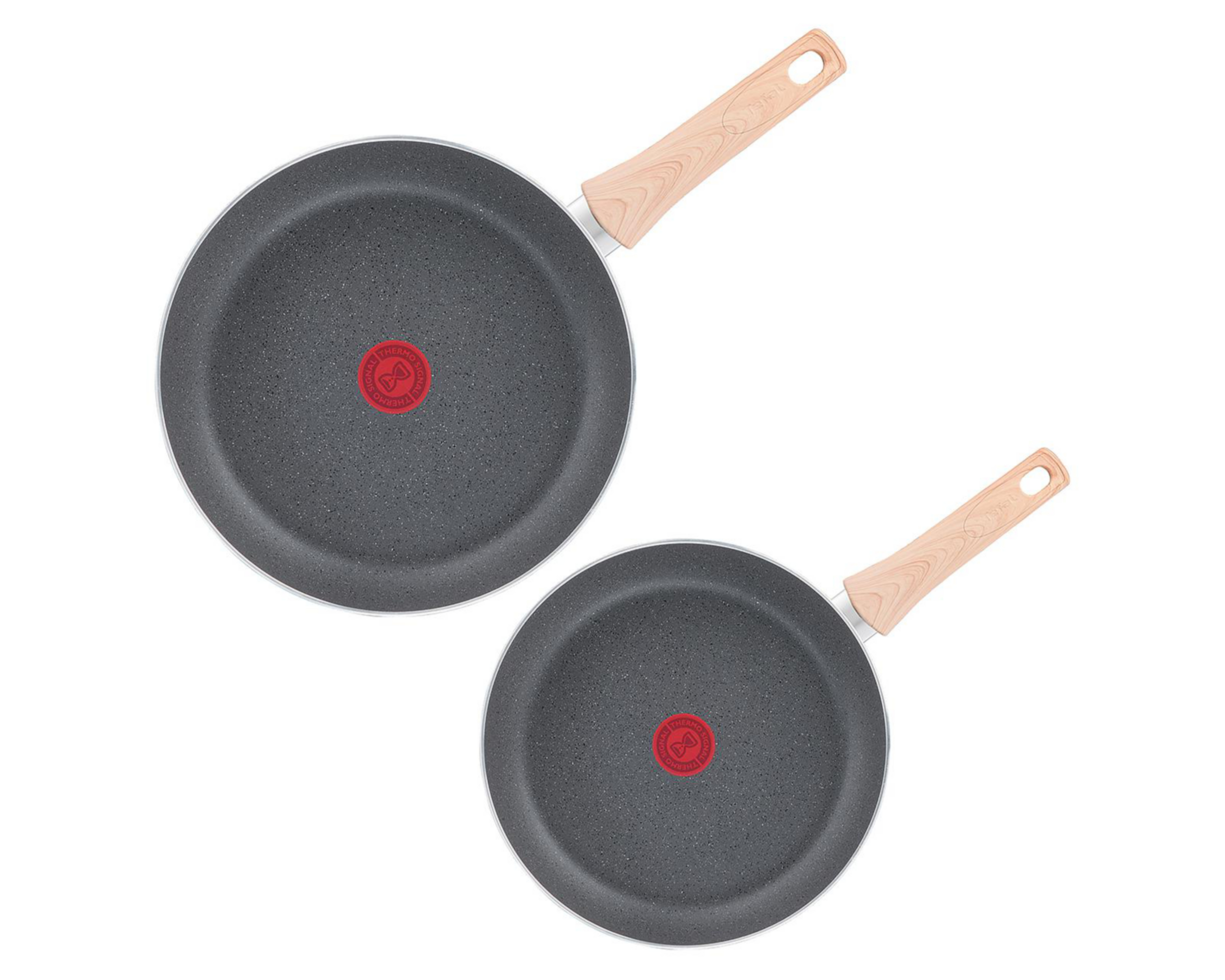 Foto 3 pulgar | Juego de Sartenes T-Fal Hard Stone Antiadherente 2 Piezas