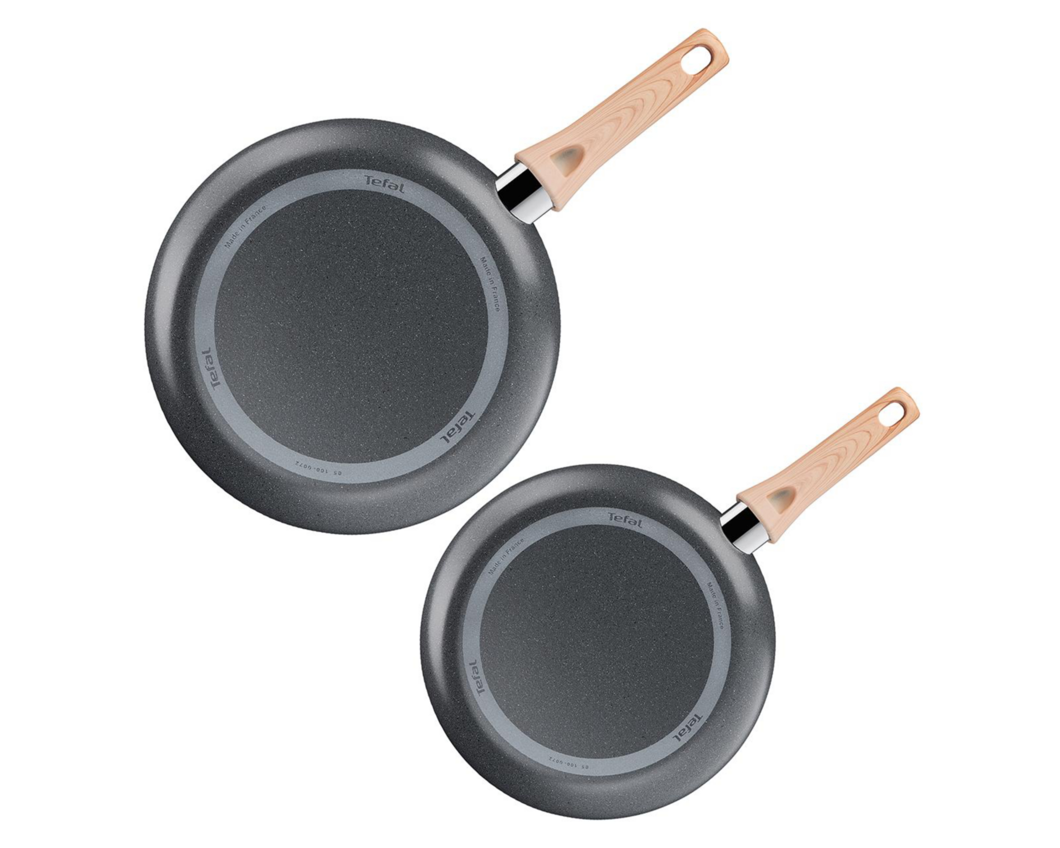 Foto 4 pulgar | Juego de Sartenes T-Fal Hard Stone Antiadherente 2 Piezas