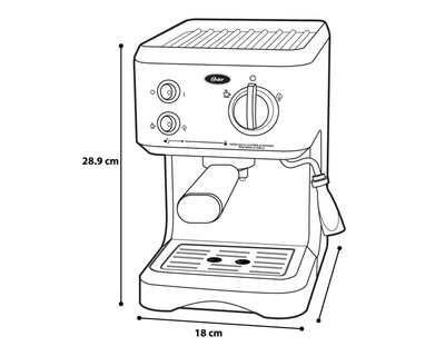 Foto 6 | Cafetera Oster BVSTECMP65R-013 para 2 Tazas