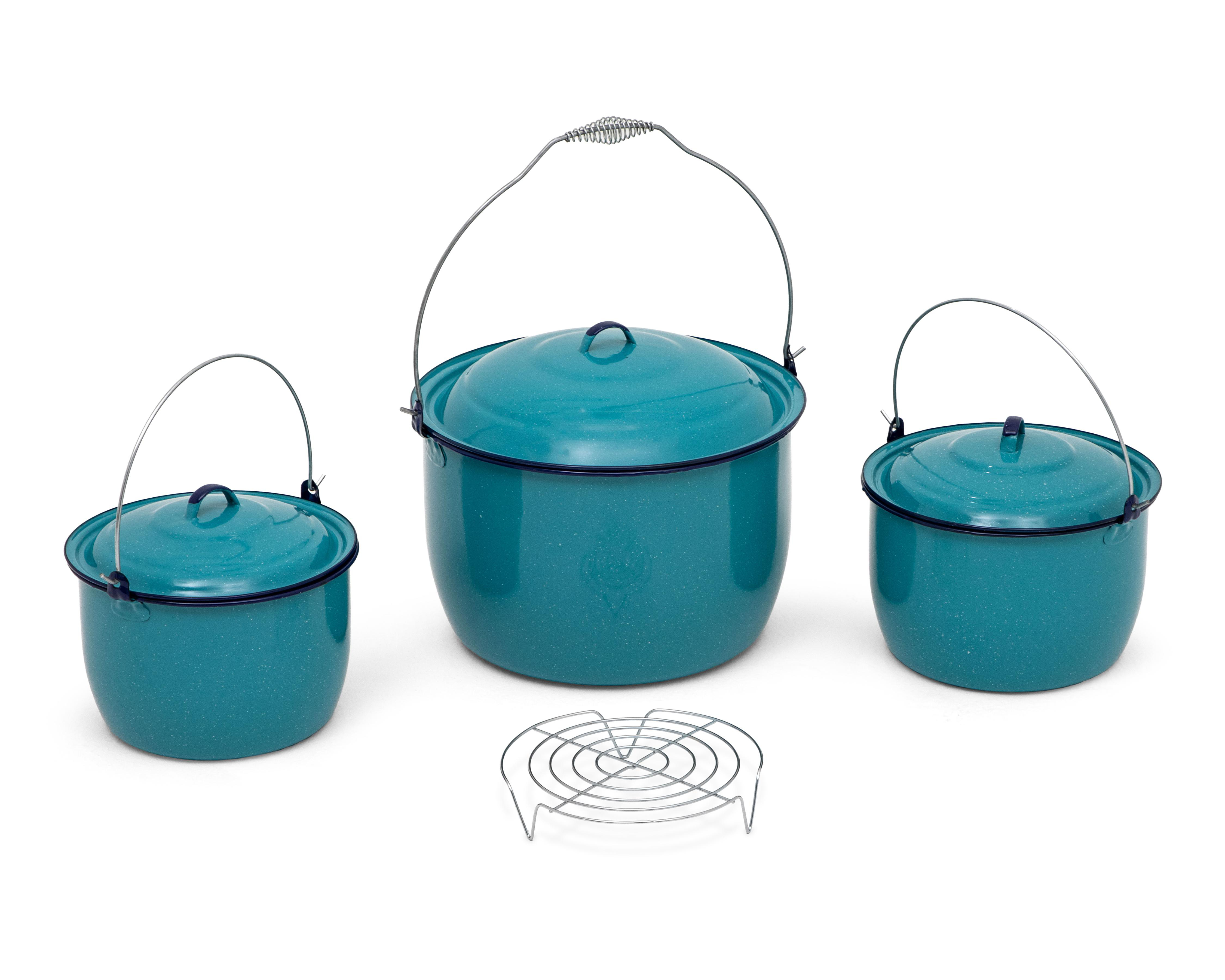 Juego de Ollas Cinsa Mexicana Azul 3 Piezas $1,599
