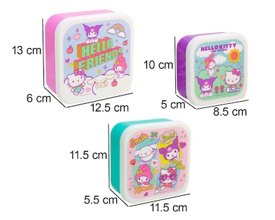 Foto 7 | Contendor de Plástico Fun Kids 3 Piezas