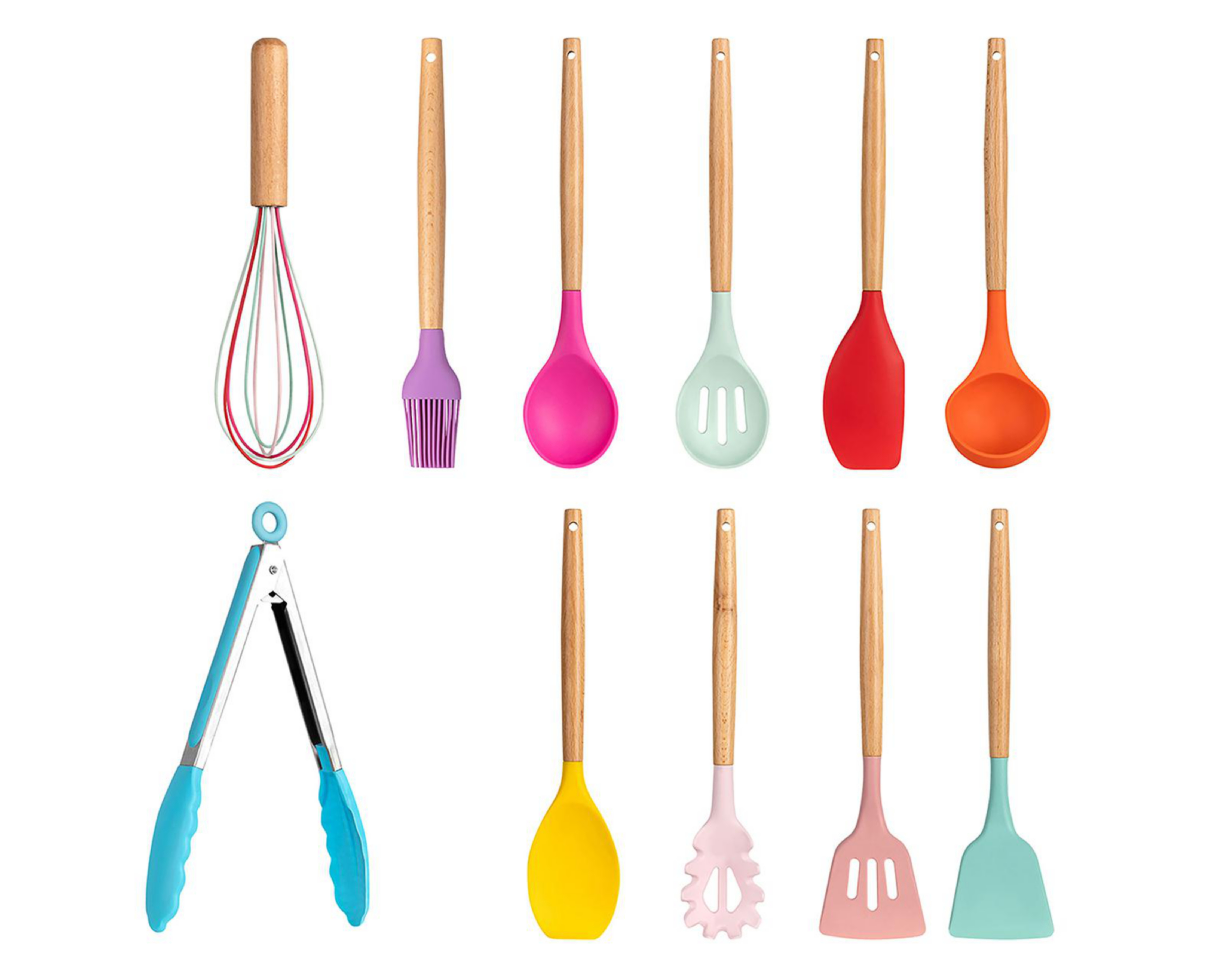 Foto 2 pulgar | Juego de Utensilios de Cocina Ecko de Silicón 11 Piezas
