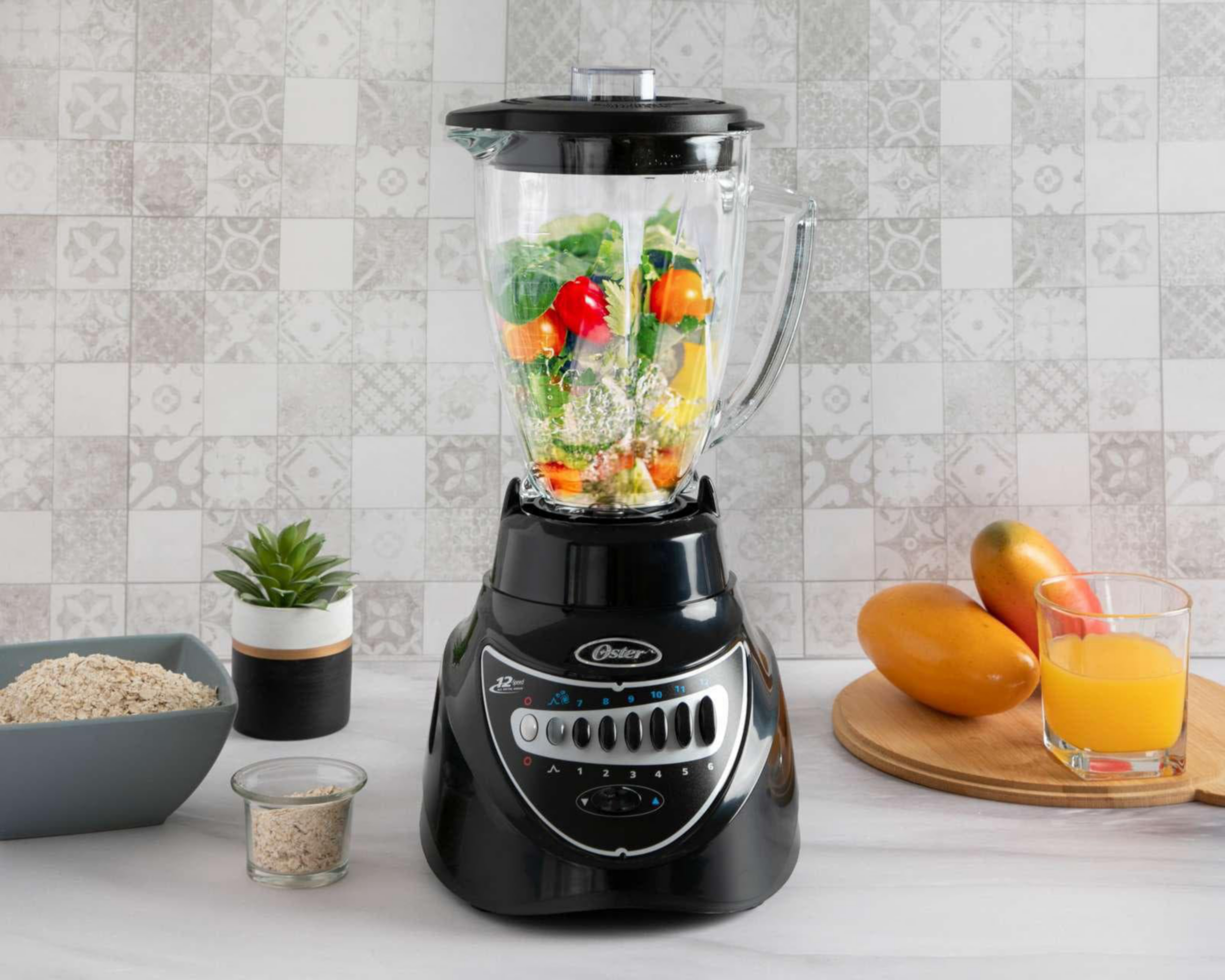 Licuadora Oster 12 Velocidades Vaso de Vidrio