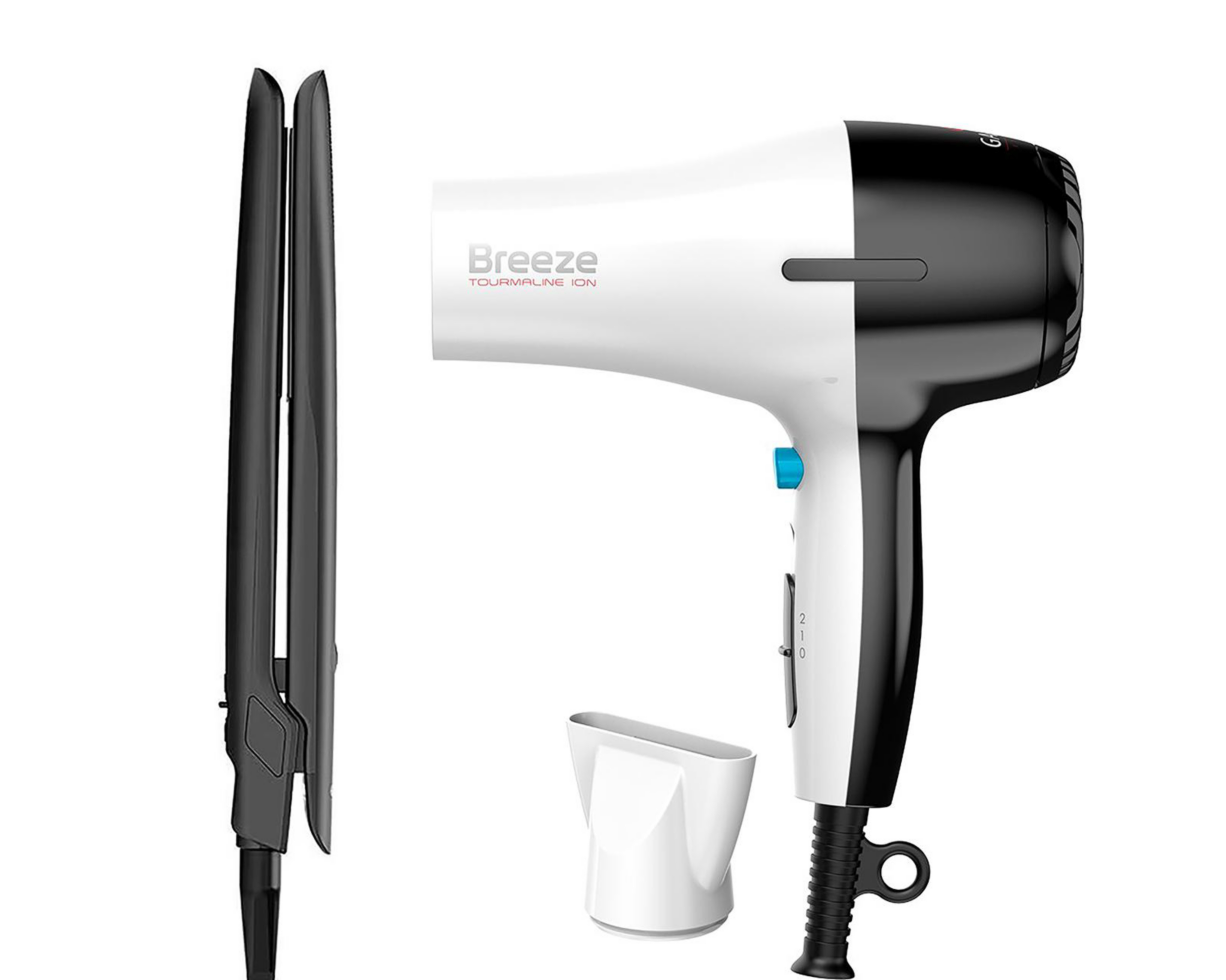 Foto 3 pulgar | Combo de Plancha y Secadora para Cabello Gama Italy Alais Breeze Turmalina + Cerámica