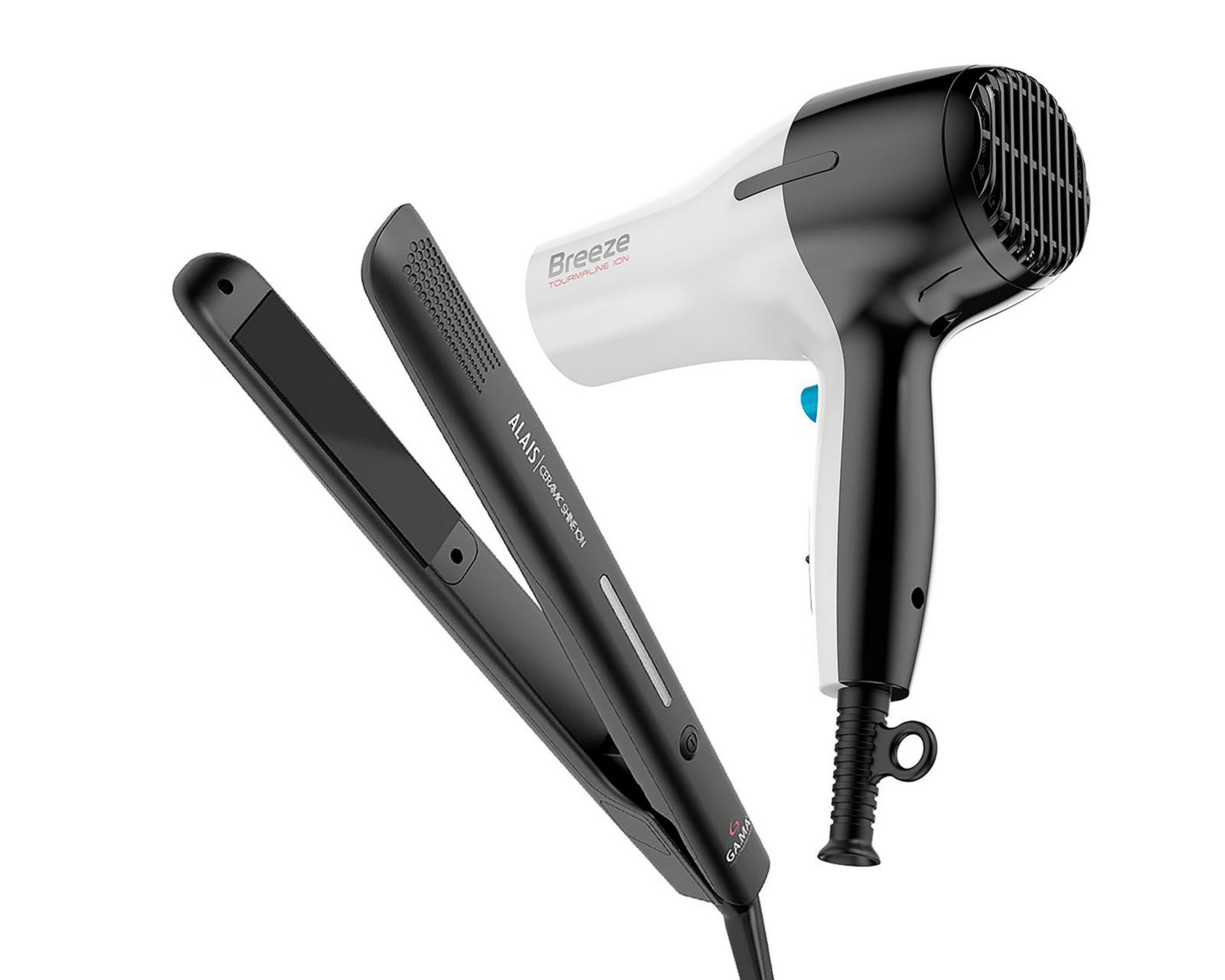 Foto 4 pulgar | Combo de Plancha y Secadora para Cabello Gama Italy Alais Breeze Turmalina + Cerámica