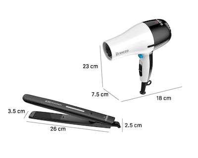 Foto 5 | Combo de Plancha y Secadora para Cabello Gama Italy Alais Breeze Turmalina + Cerámica
