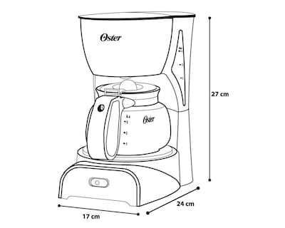 Foto 5 | Cafetera Oster 4 Tazas No Programable