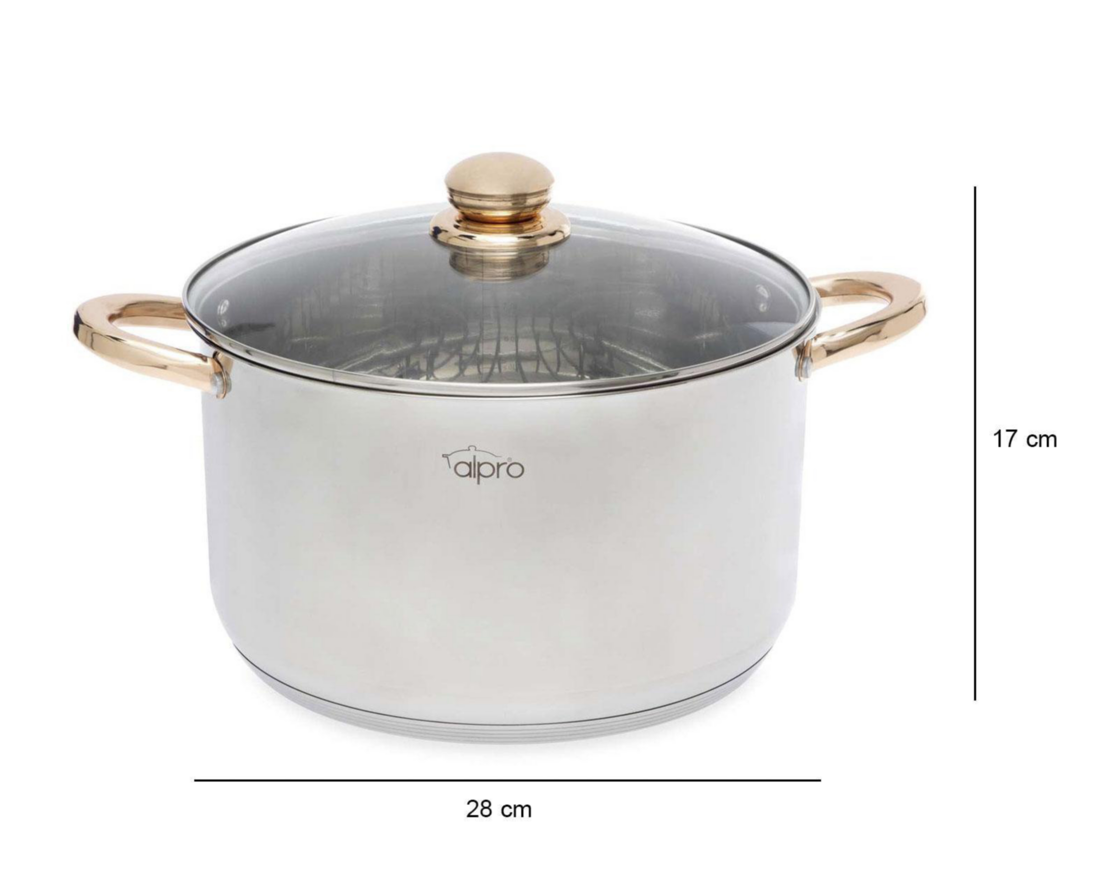 Foto 7 pulgar | Olla Vaporera Alpro 10.2 l de Acero