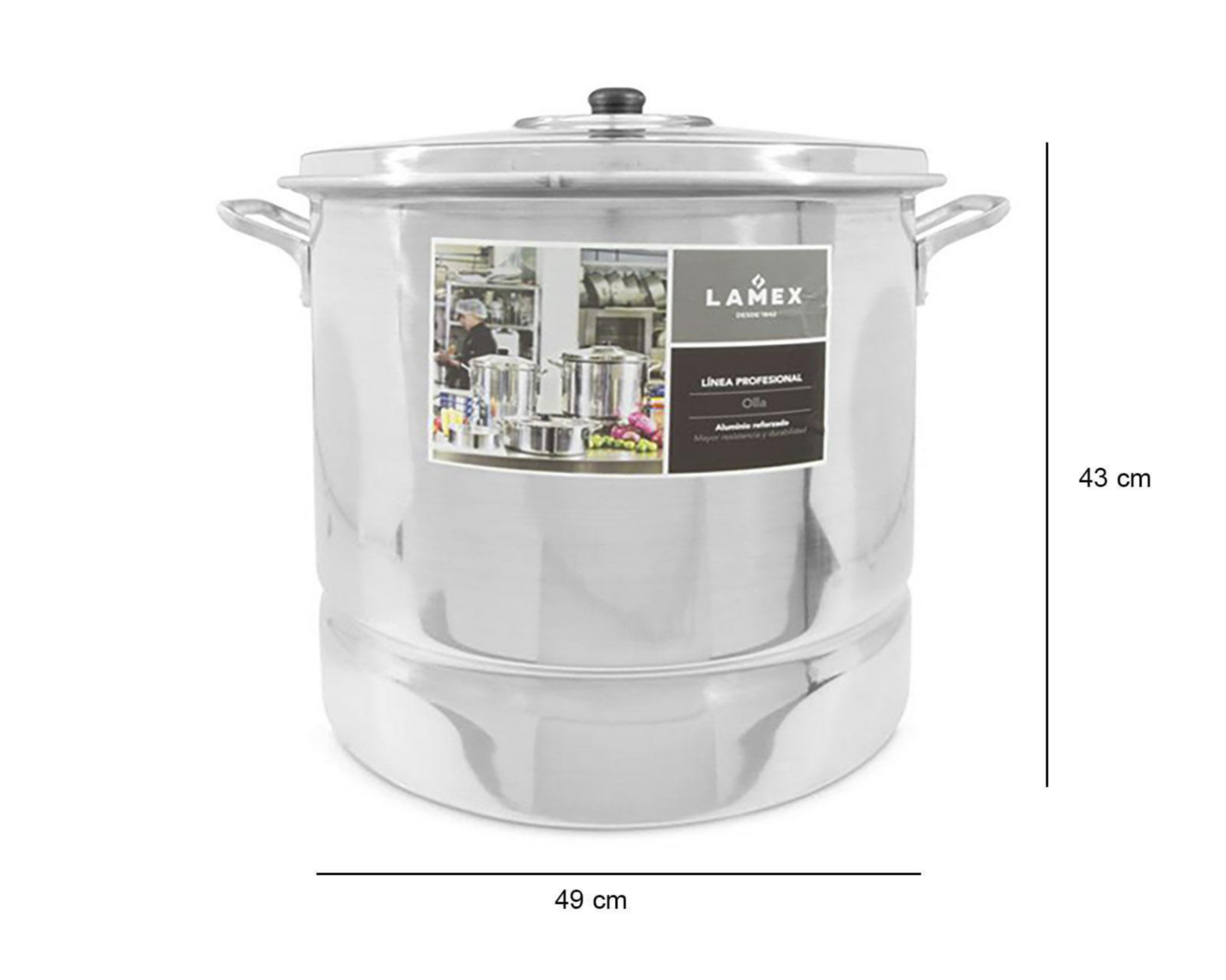 Foto 7 | Olla Vaporera Lamex 72 l de Aluminio