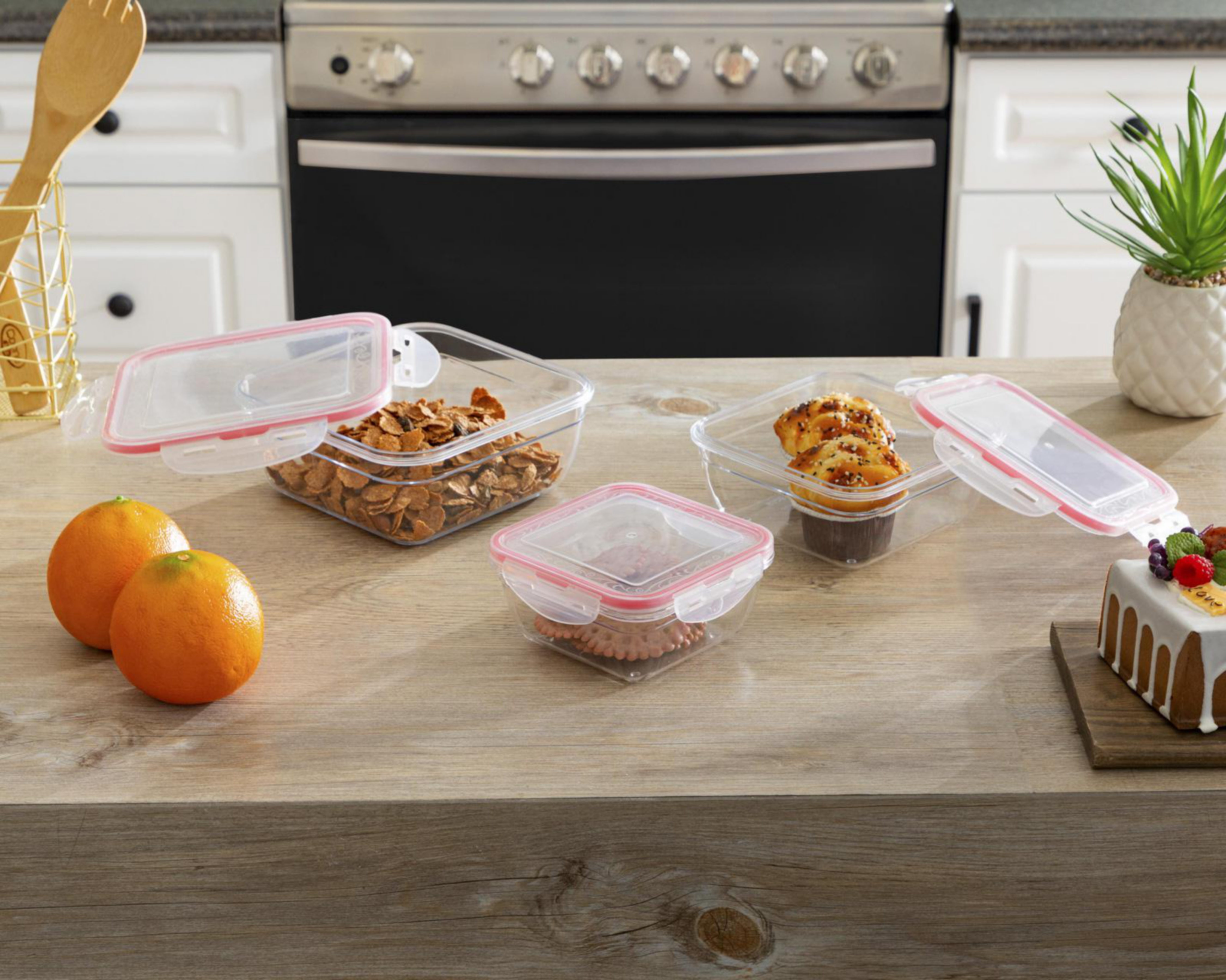 Foto 5 | Contenedor Hermético de Plástico Procook 6 Piezas