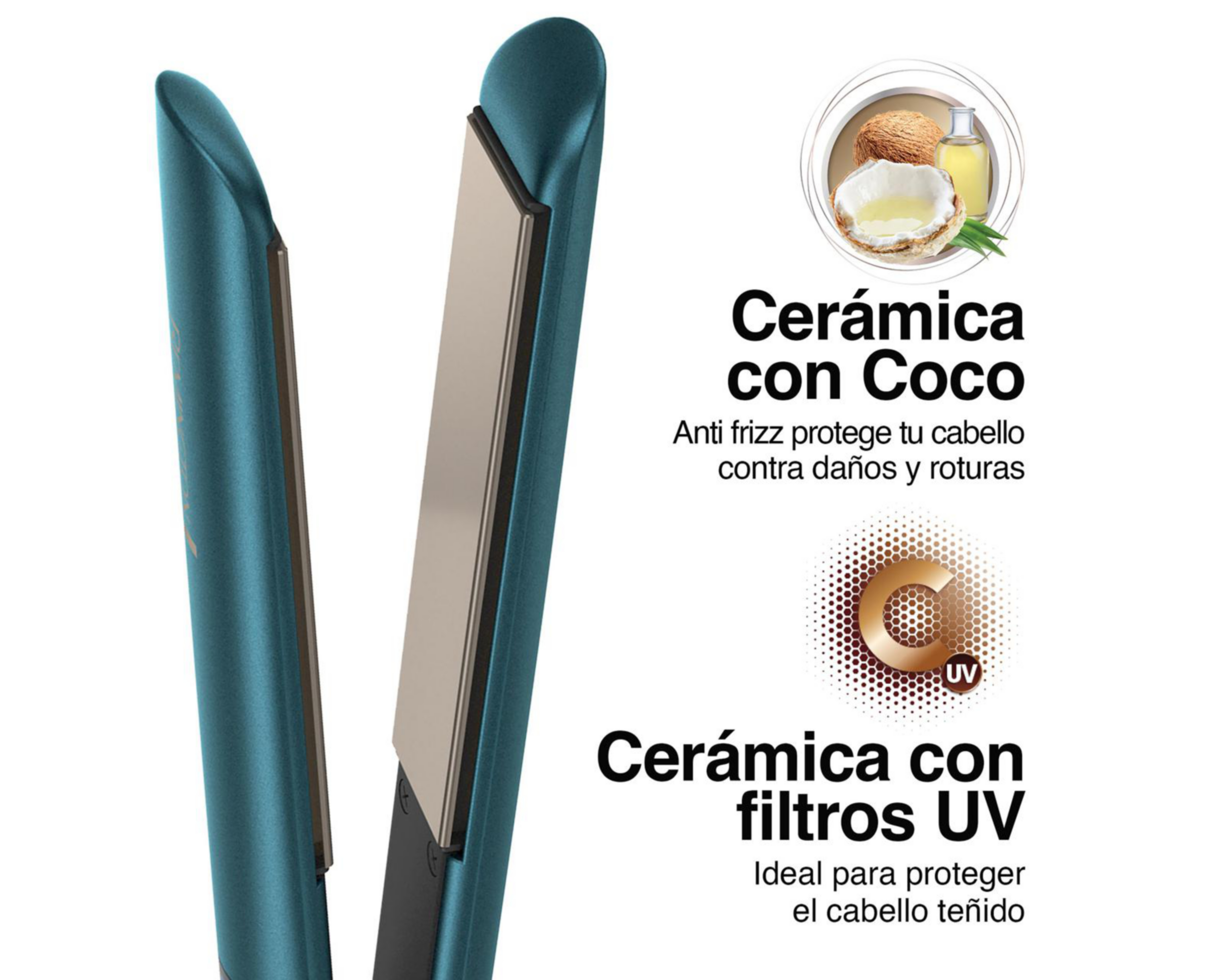 Foto 5 pulgar | Plancha de Cabello Remington de Cerámica con Coco Anti Frizz