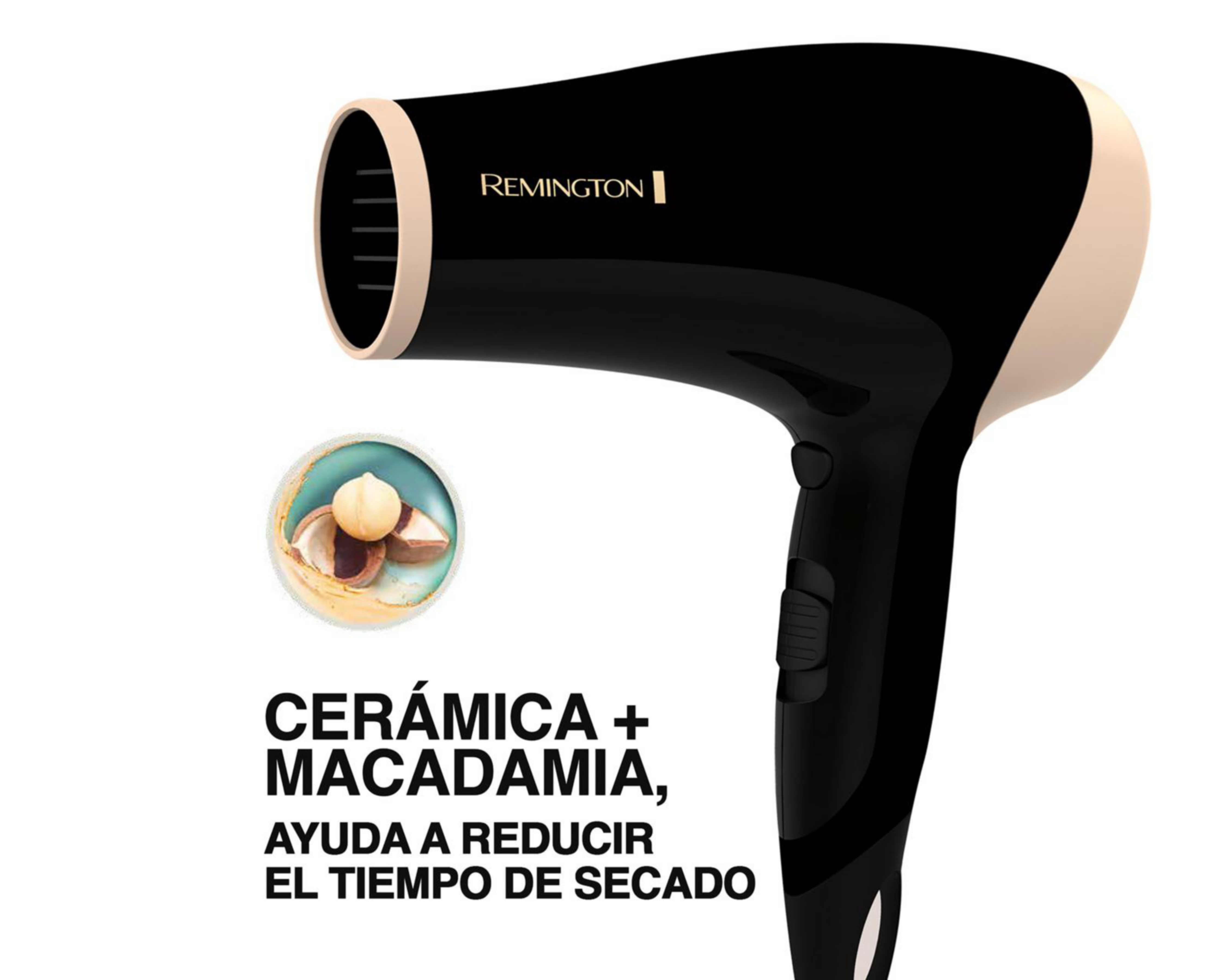 Foto 3 pulgar | Secador de Cabello Remington 1875 W Cerámica con Macadamia Control de Frizz