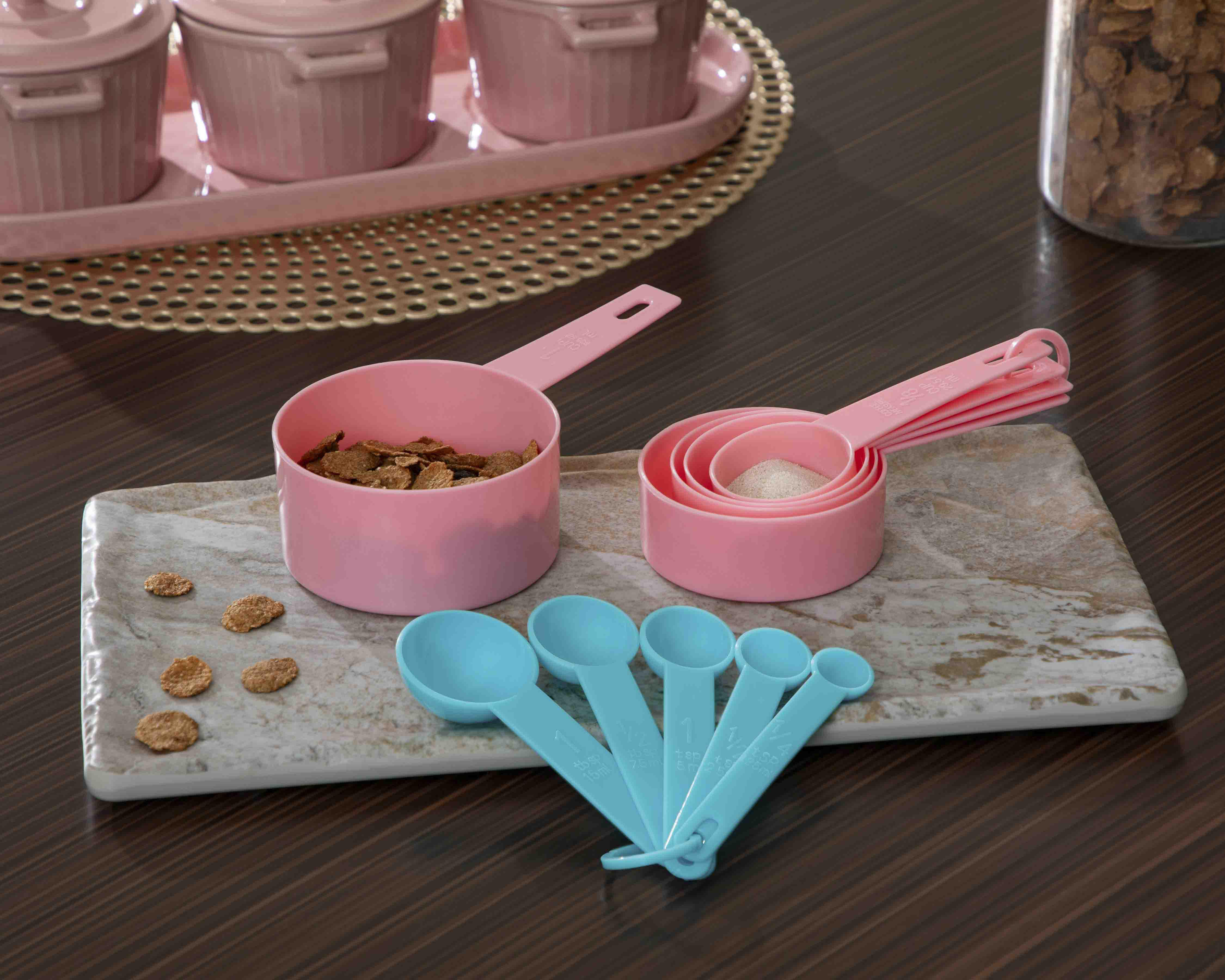 Foto 5 pulgar | Juego de Tazas y Cucharas Medidoras Vasconia 10 Piezas