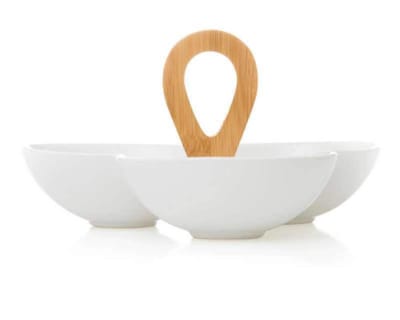 Foto 2 | Plato Botanero de Cerámica Blanco