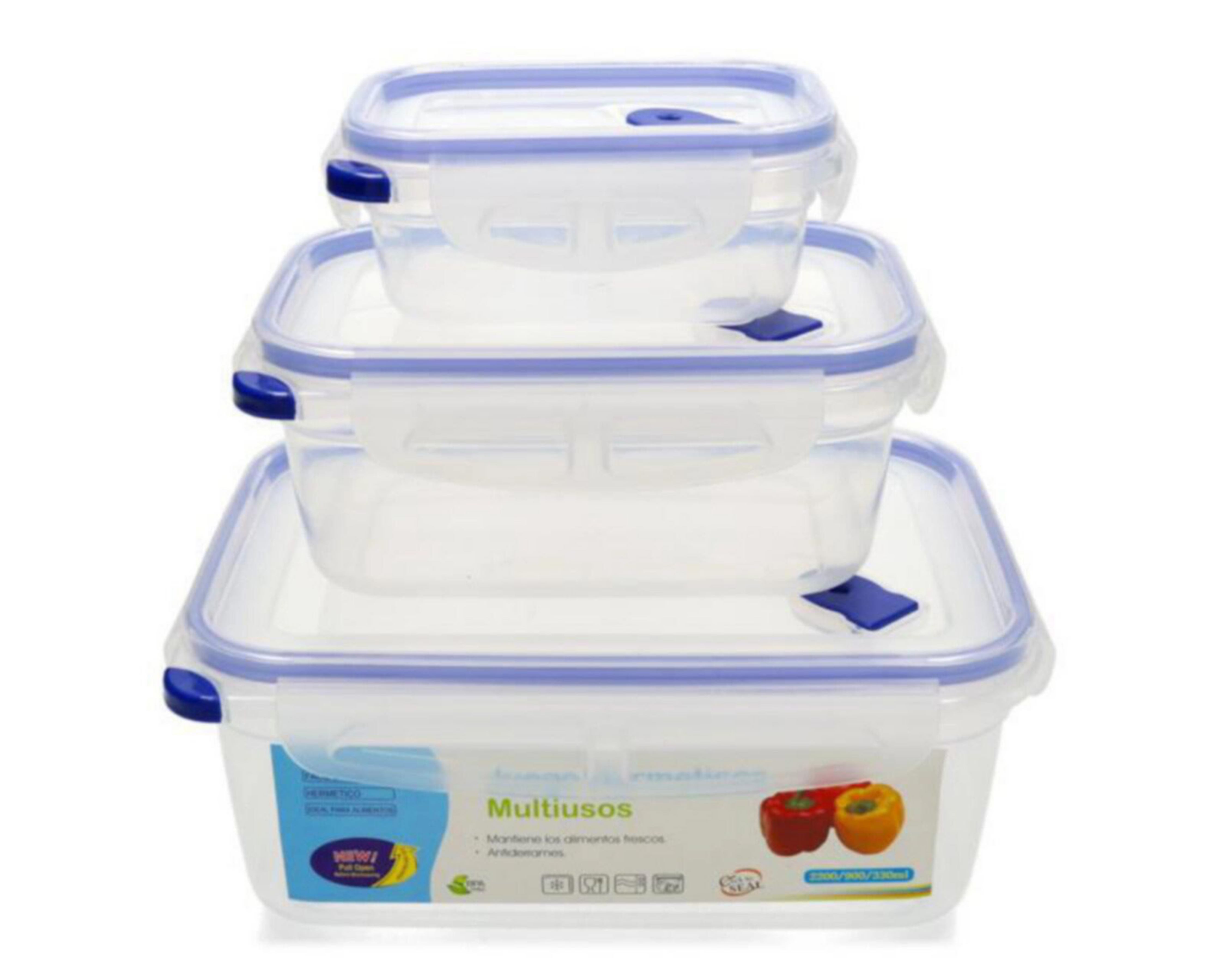 Contenedor de Plástico Procook 6 Piezas