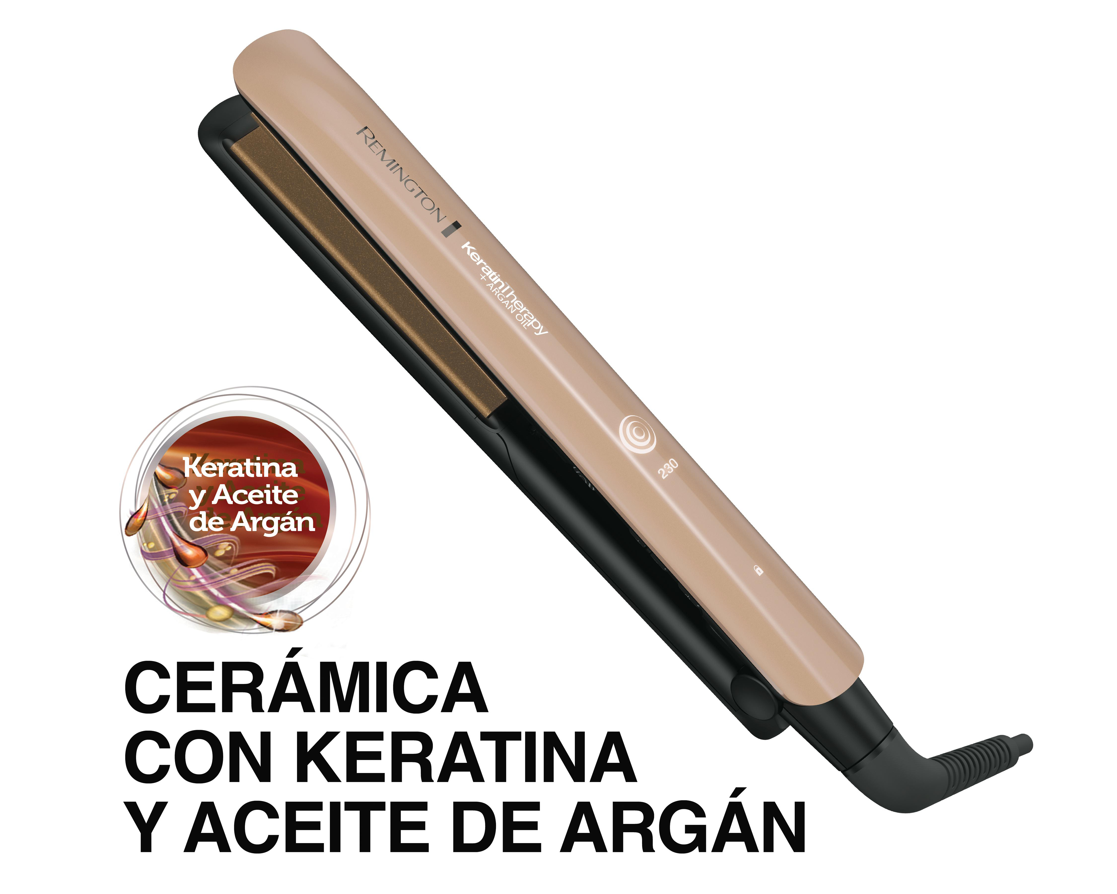 Foto 2 pulgar | Plancha de Cabello Remington Keratin Therapy Cerámica con Keratina y Aceite de Argán