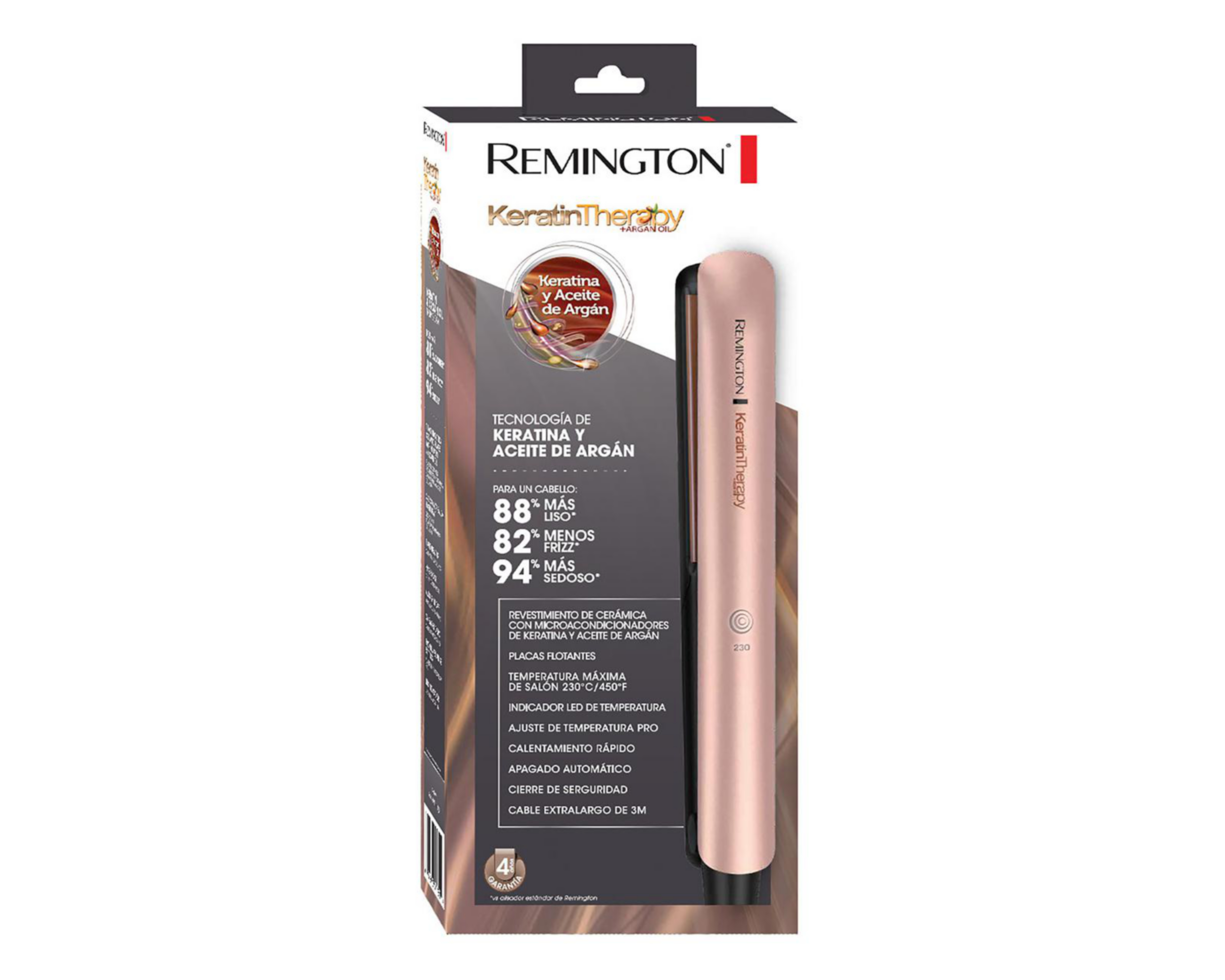 Foto 6 pulgar | Plancha de Cabello Remington Keratin Therapy Cerámica con Keratina y Aceite de Argán