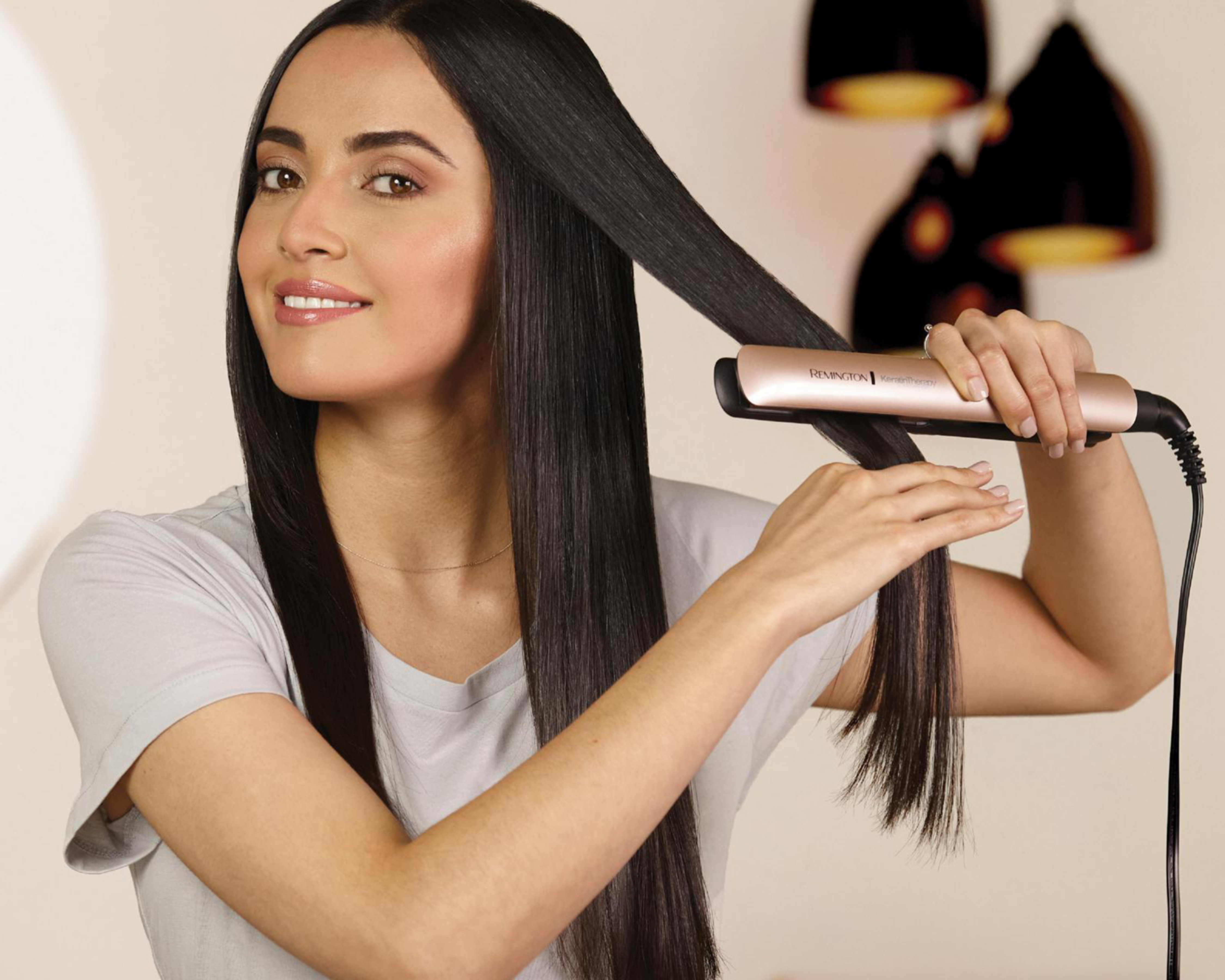 Foto 6 | Plancha de Cabello Remington Keratin Therapy Cerámica con Keratina y Aceite de Argán