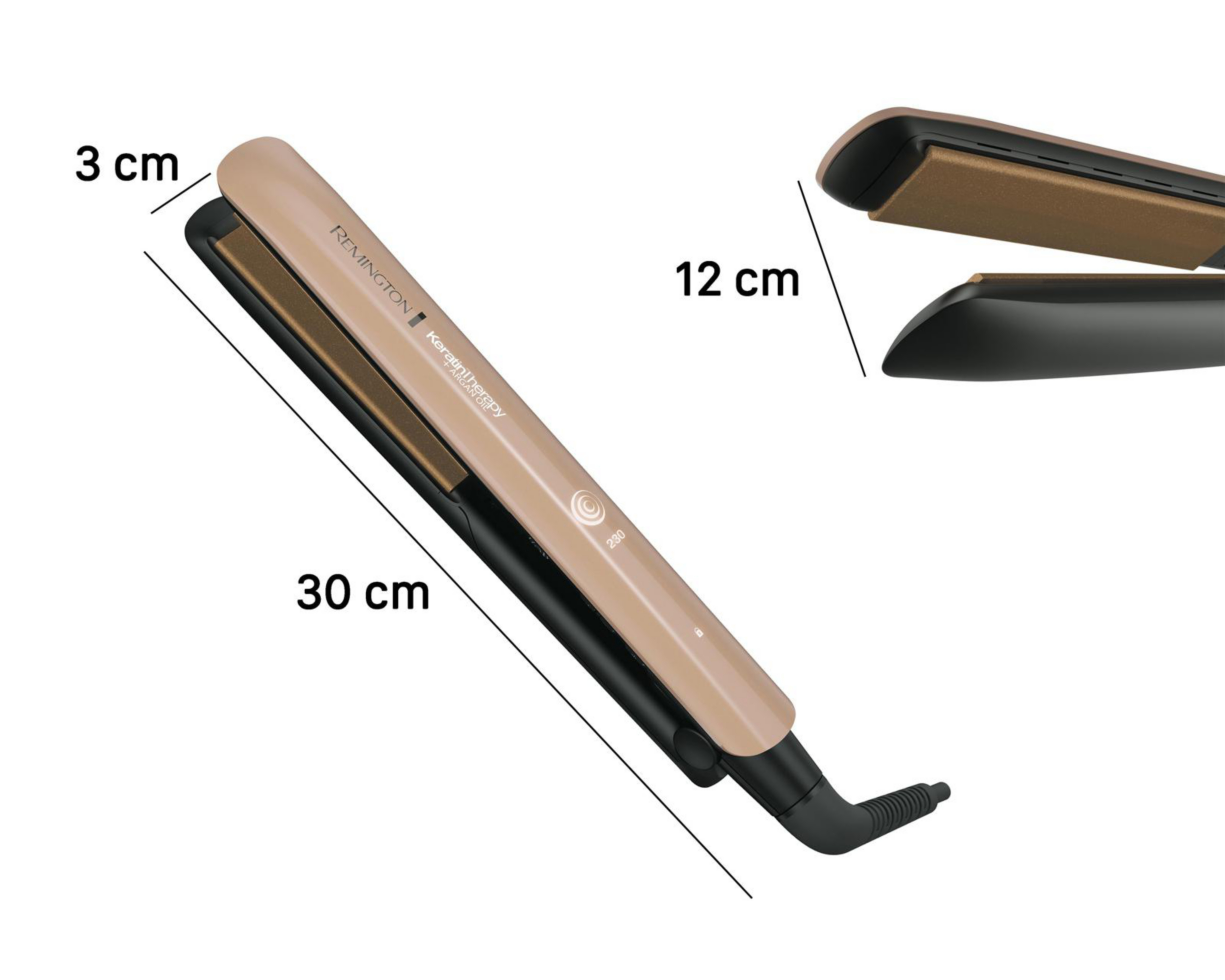 Foto 8 | Plancha de Cabello Remington Keratin Therapy Cerámica con Keratina y Aceite de Argán