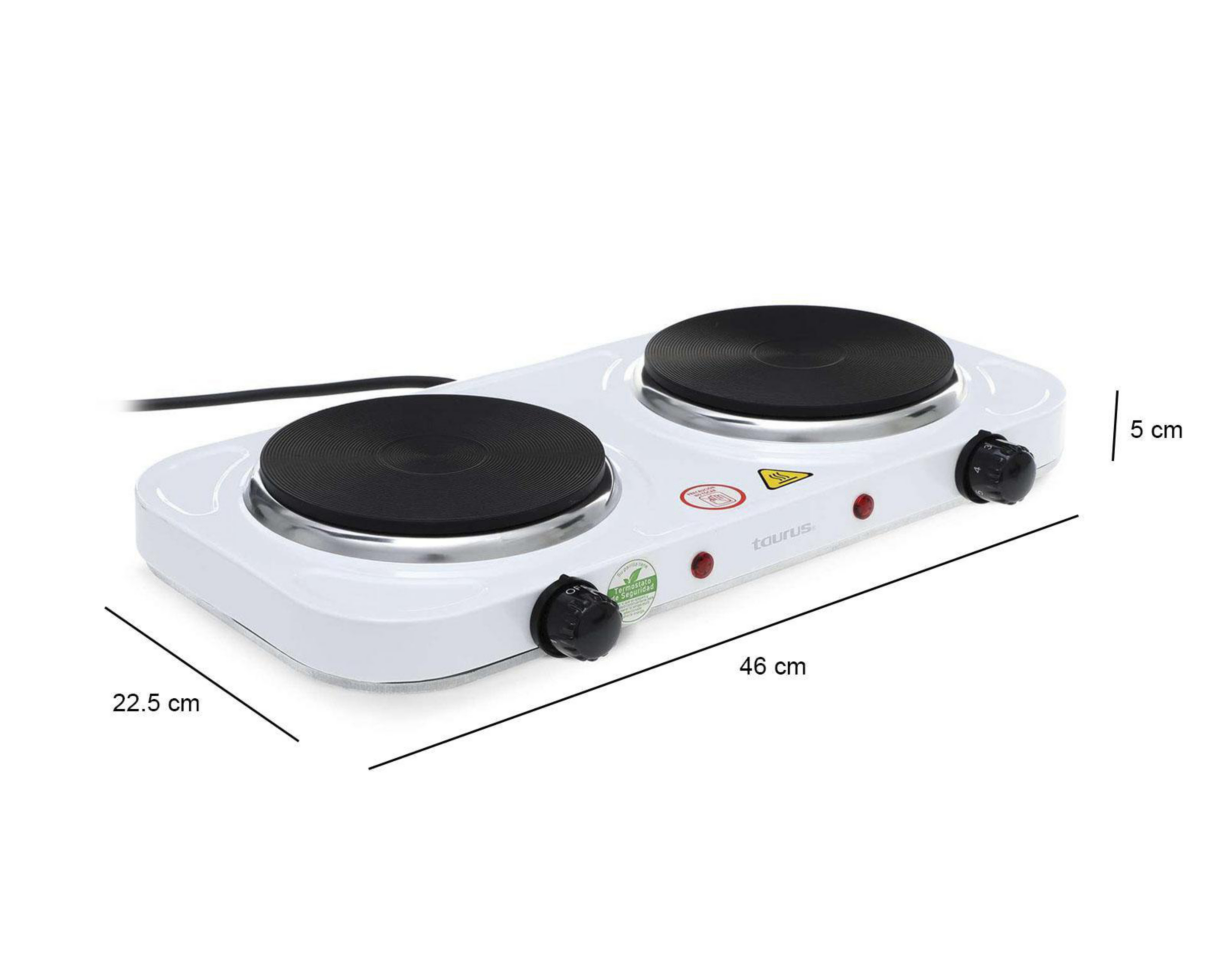 Foto 6 pulgar | Parrilla Eléctrica Taurus Ares Duo con 2 Quemadores
