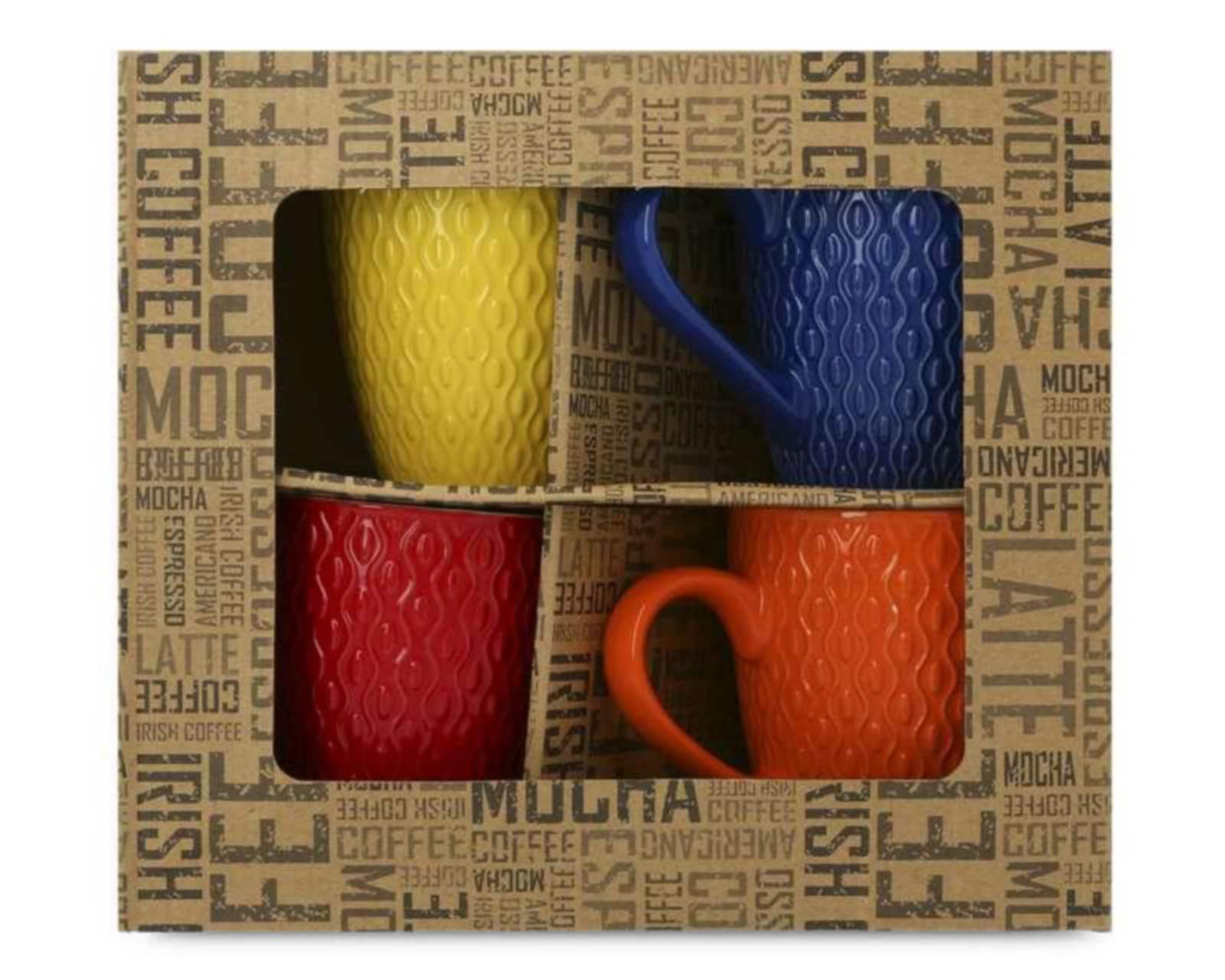 Foto 5 pulgar | Juego de Tazas de Cerámica para 4 Personas