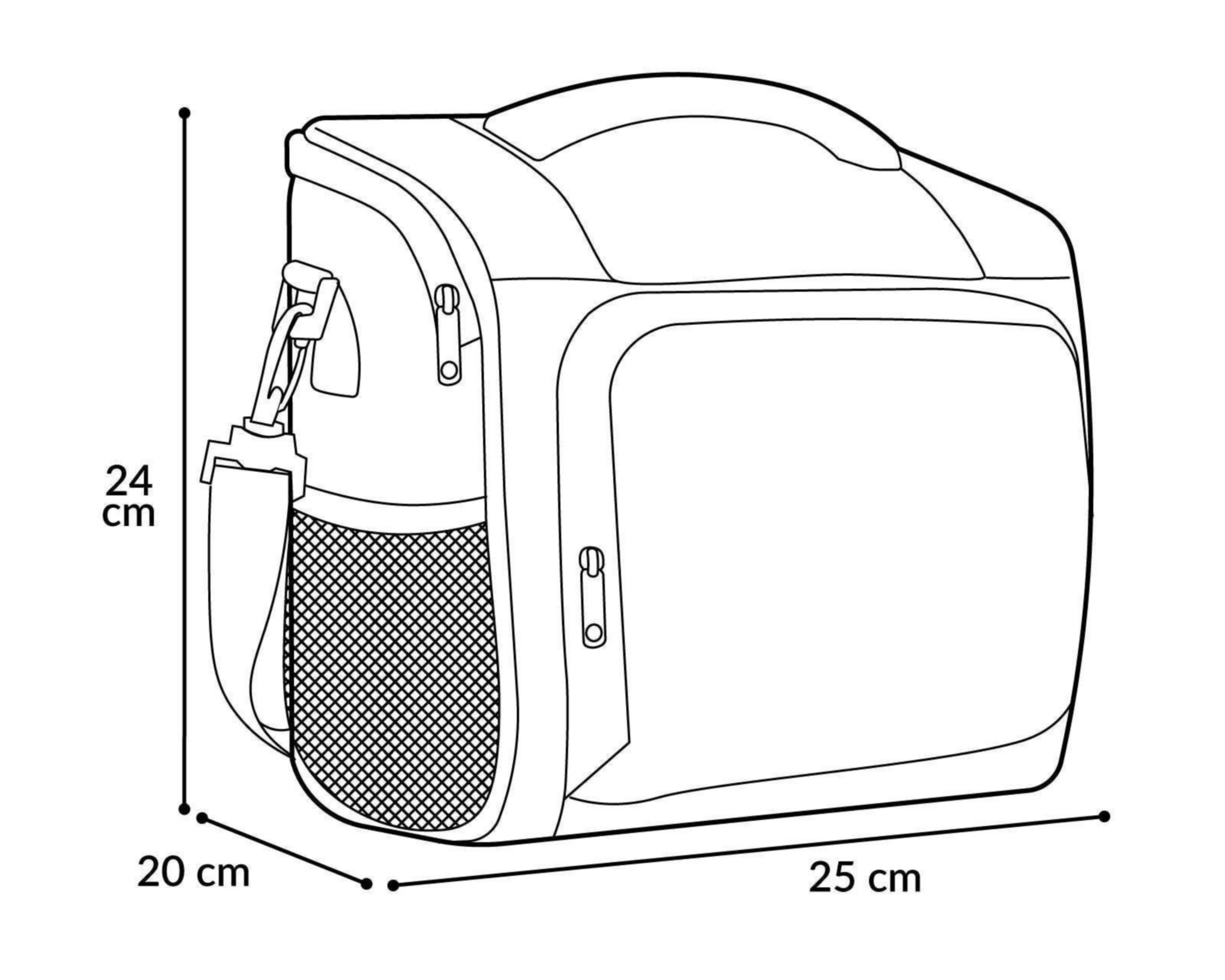 Foto 6 | Lonchera Congo Snack con Tirante Ajustable 24 cm