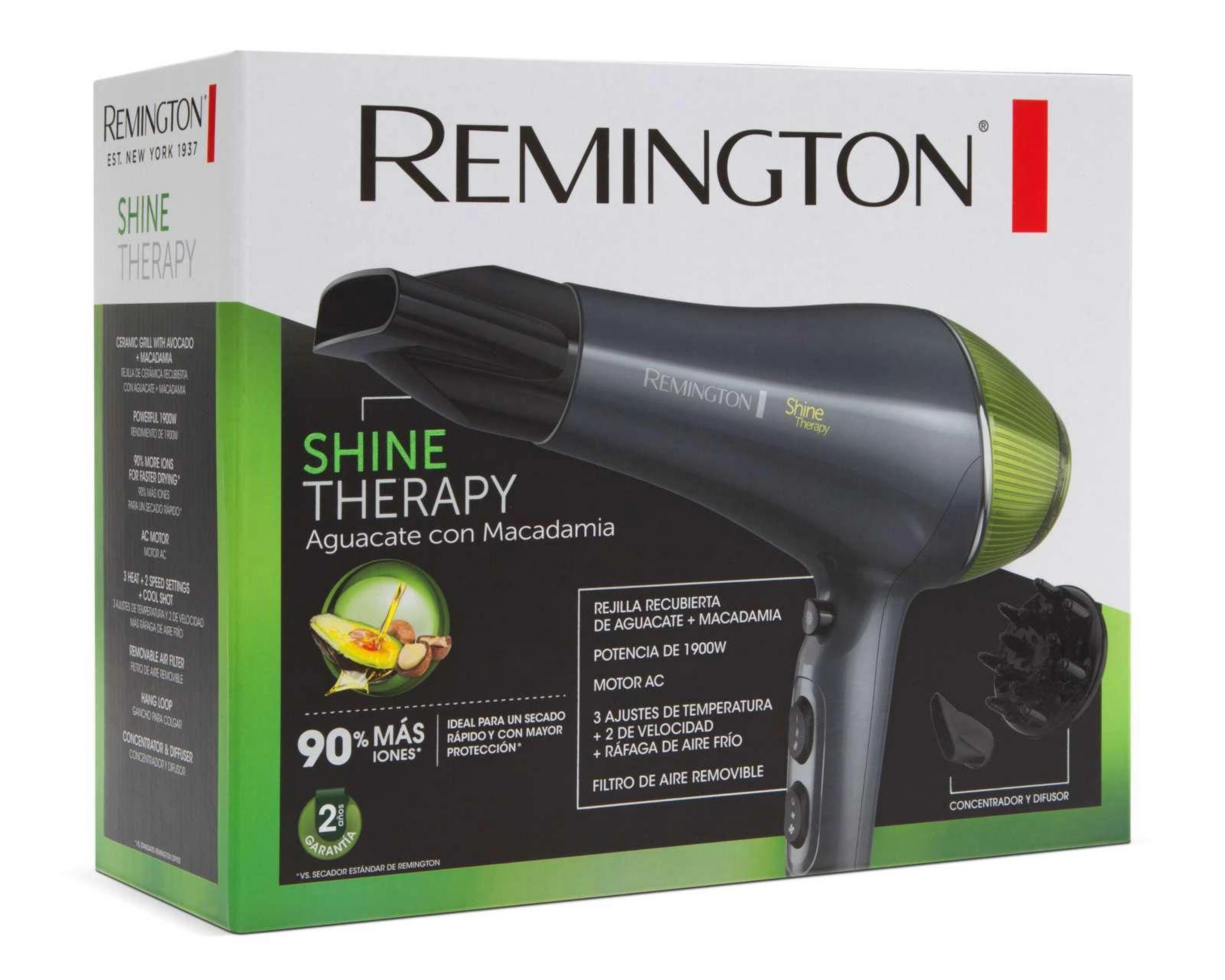 Foto 7 pulgar | Secadora de Cabello Remington Shine Therapy