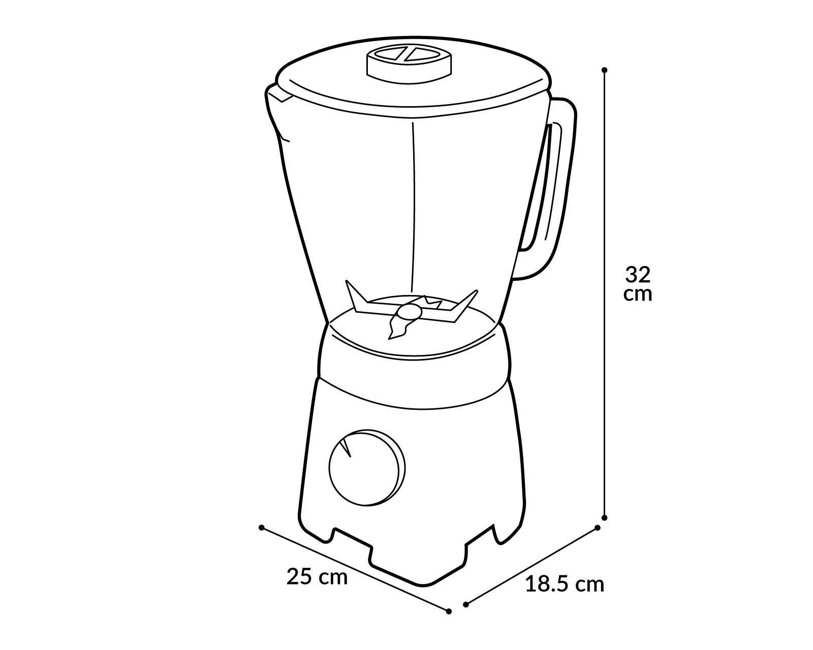 Foto 7 | Licuadora T-Fal Powermix 8 Velocidades Vaso de Vidrio