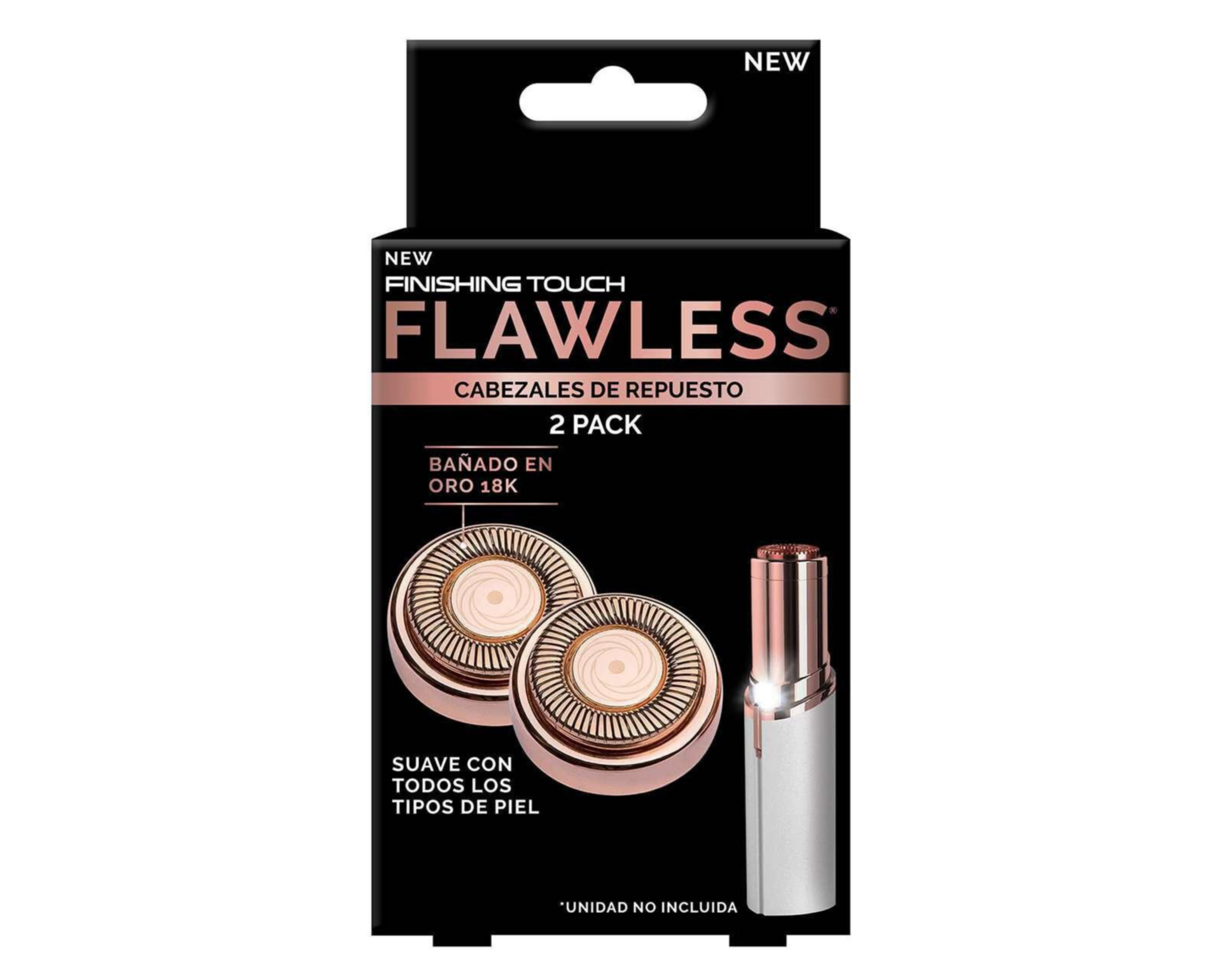 Cabezales de Repuesto para Depiladora Flawless Finishing Touch 2 Piezas