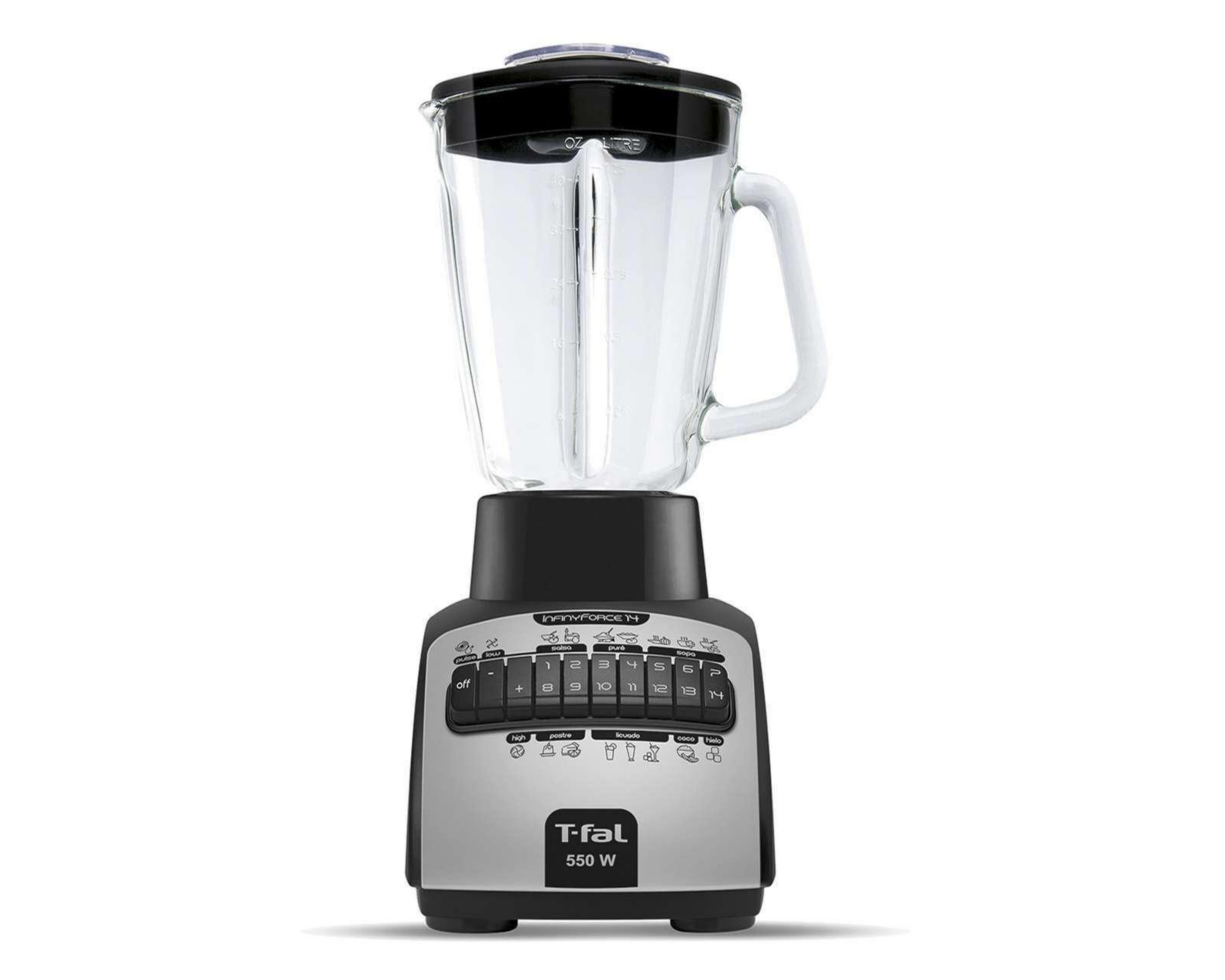 Foto 3 | Licuadora T-Fal InfinyForce 14 Velocidades Vaso de Vidrio con Colador de Regalo