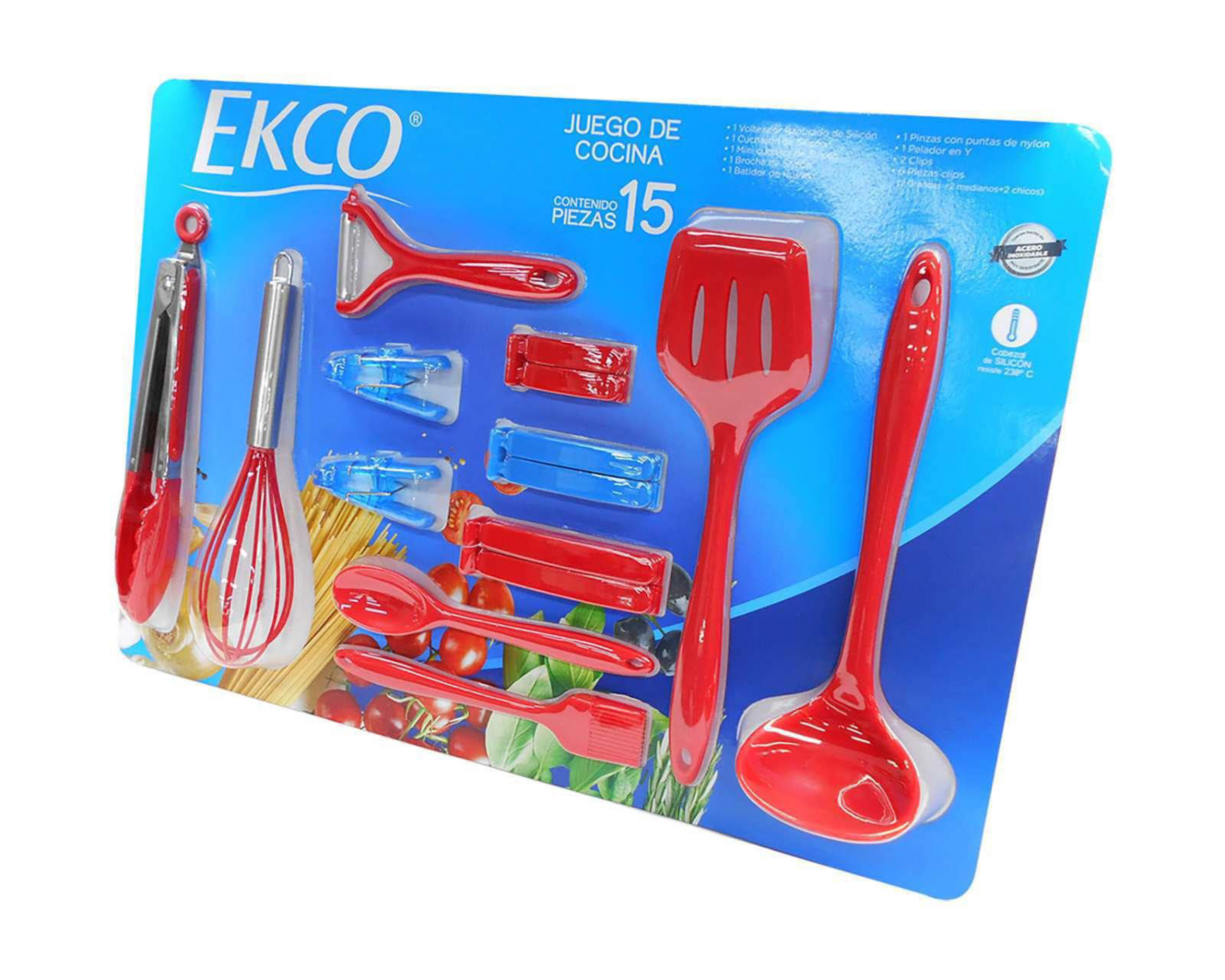 Foto 2 pulgar | Juego de Utensilios de Cocina Ekco 15 Piezas