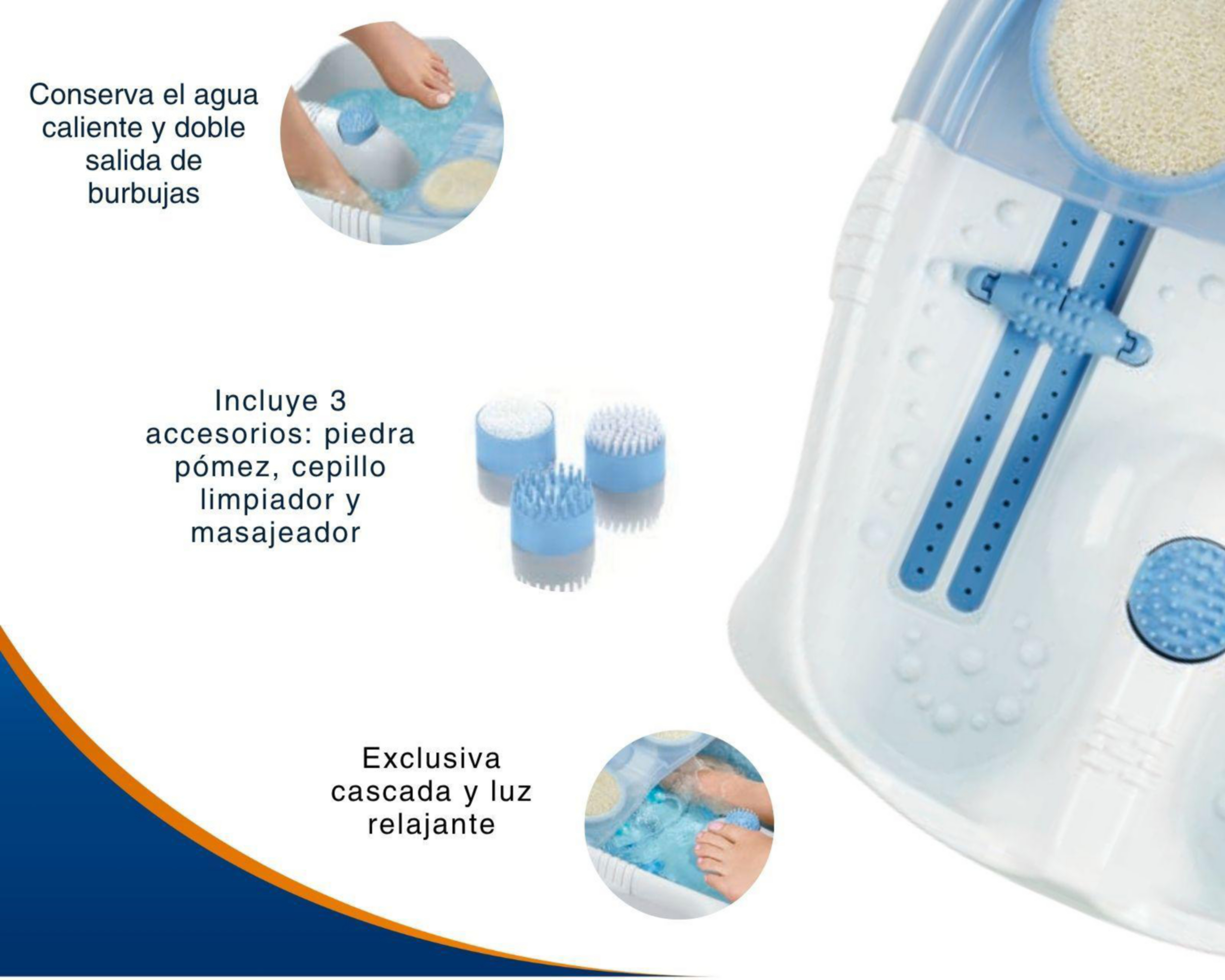 Foto 7 pulgar | Tina Spa de Hidroterapia para Pies Conair con Luz LED