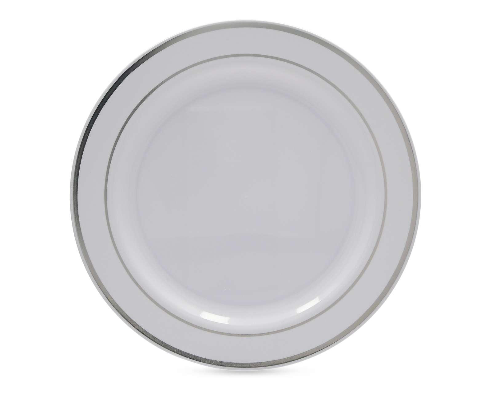 Foto 3 pulgar | Vajilla de Plástico Blanca para 4 Personas