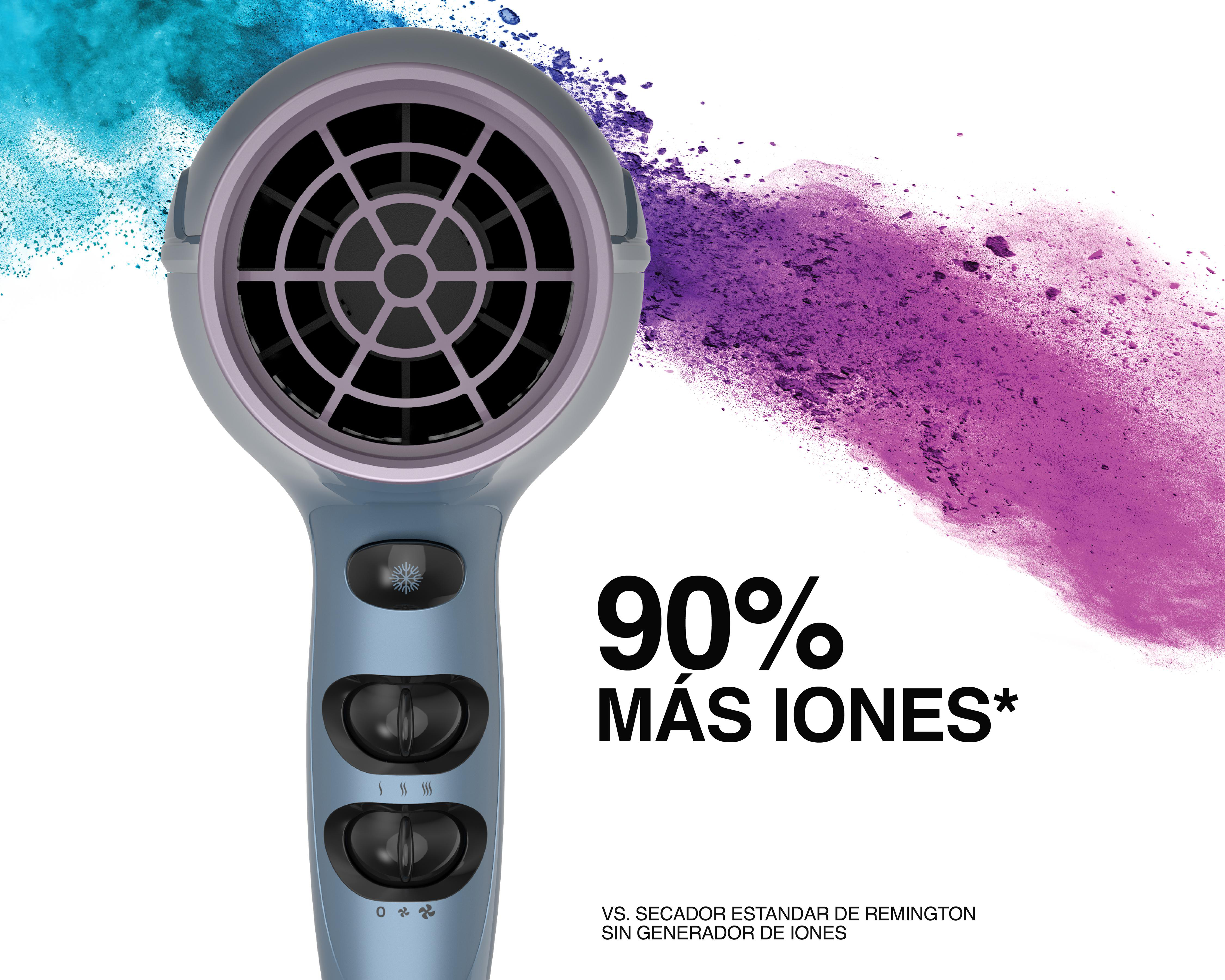 Foto 7 | Secadora de Cabello Remington 1875 W Cerámica Turmalina con 4 Minerales Cabello Suave