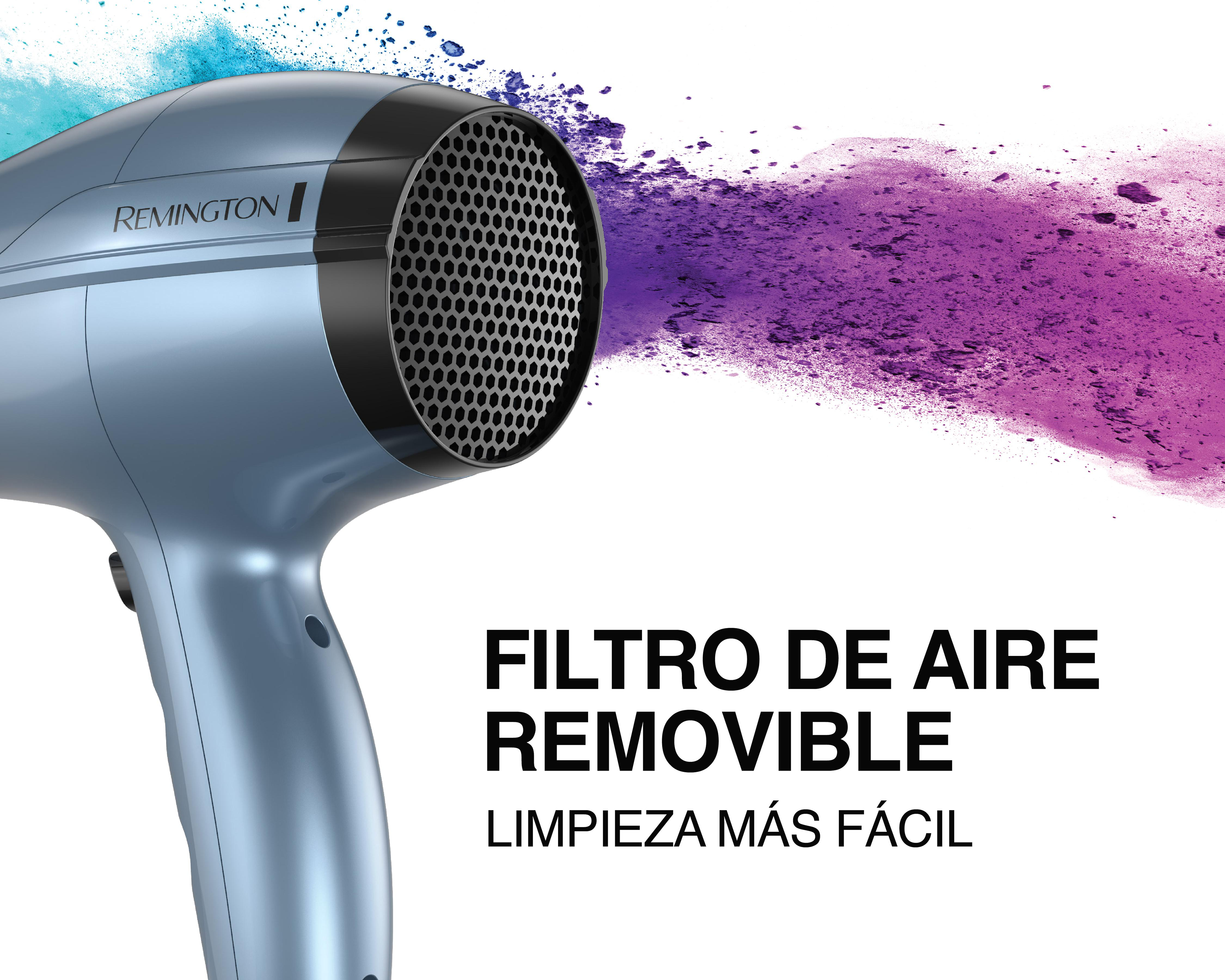 Foto 8 | Secadora de Cabello Remington 1875 W Cerámica Turmalina con 4 Minerales Cabello Suave