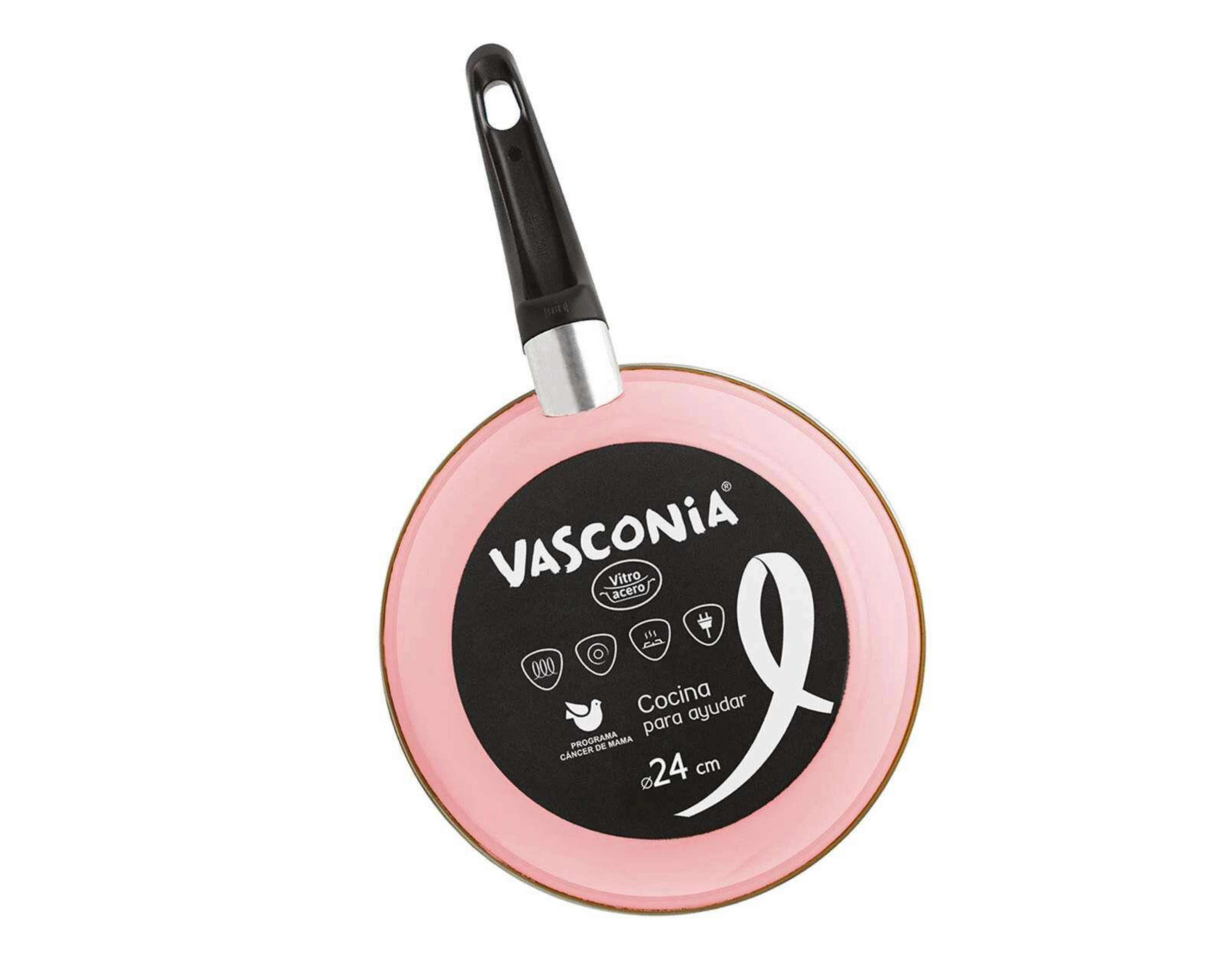 Foto 3 pulgar | Juego de Sartenes Vasconia Rosa 3 Piezas