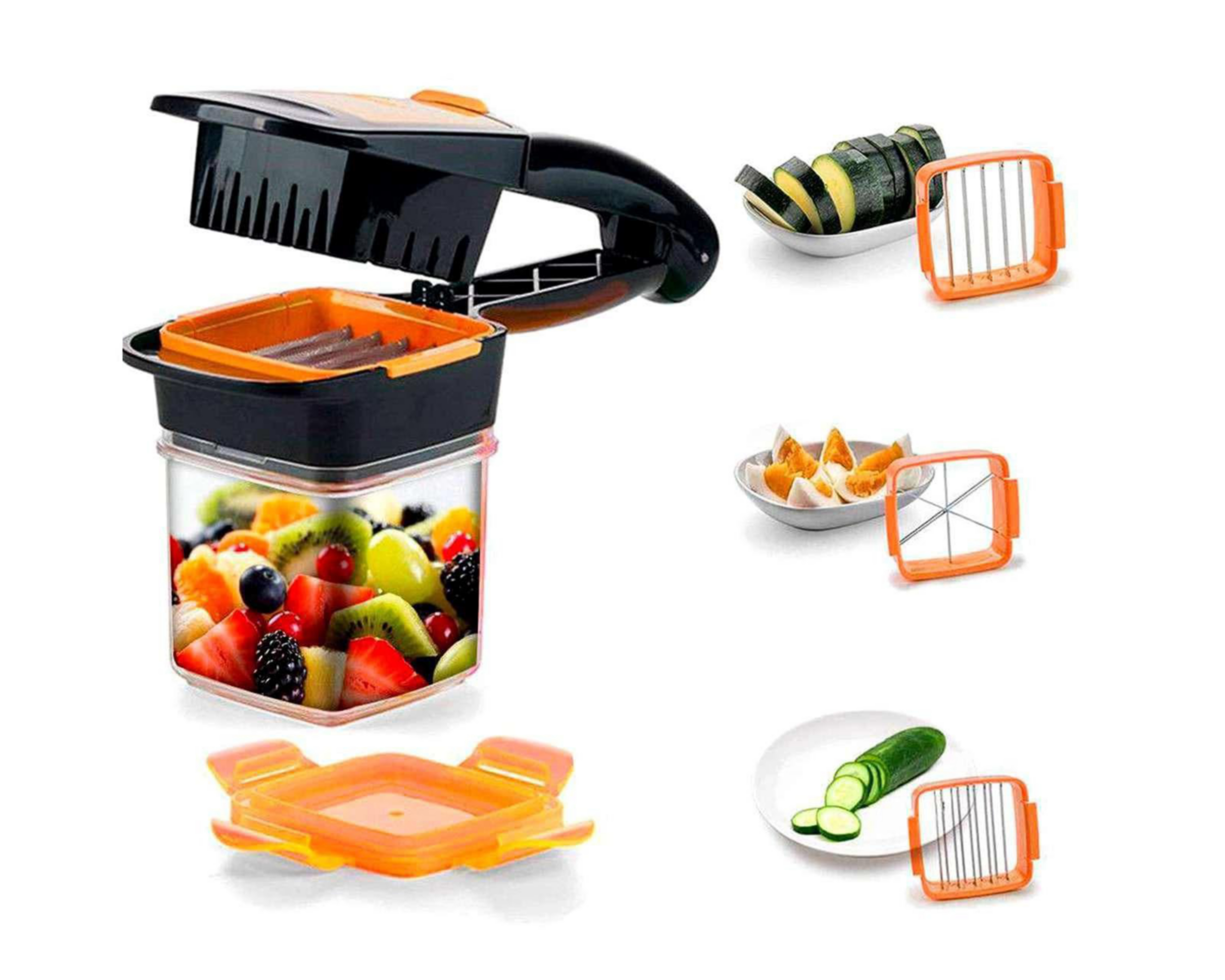 Foto 3 pulgar | Cortador de Alimentos Nicer Dicer Quick de Acero Inoxidable