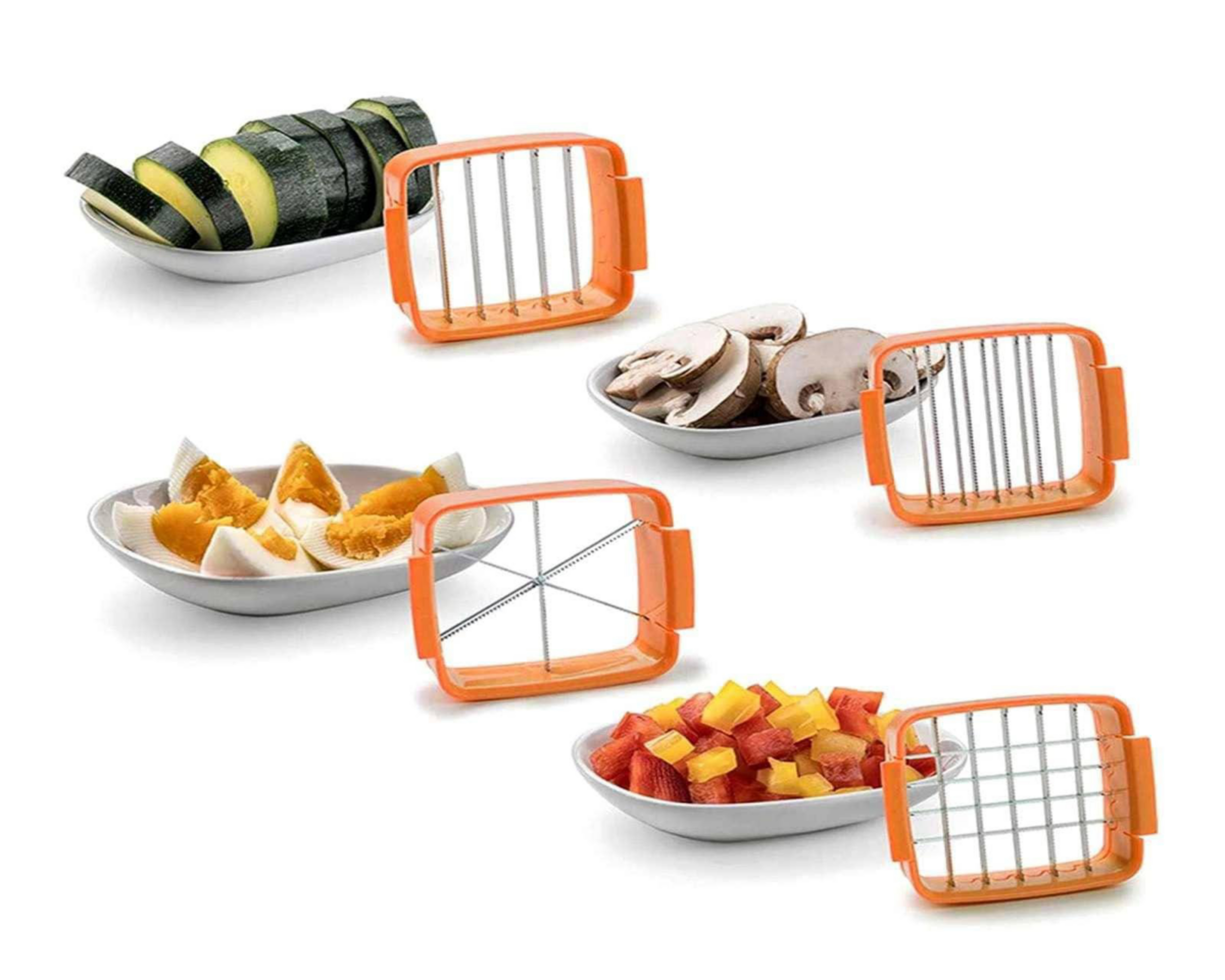 Foto 4 pulgar | Cortador de Alimentos Nicer Dicer Quick de Acero Inoxidable