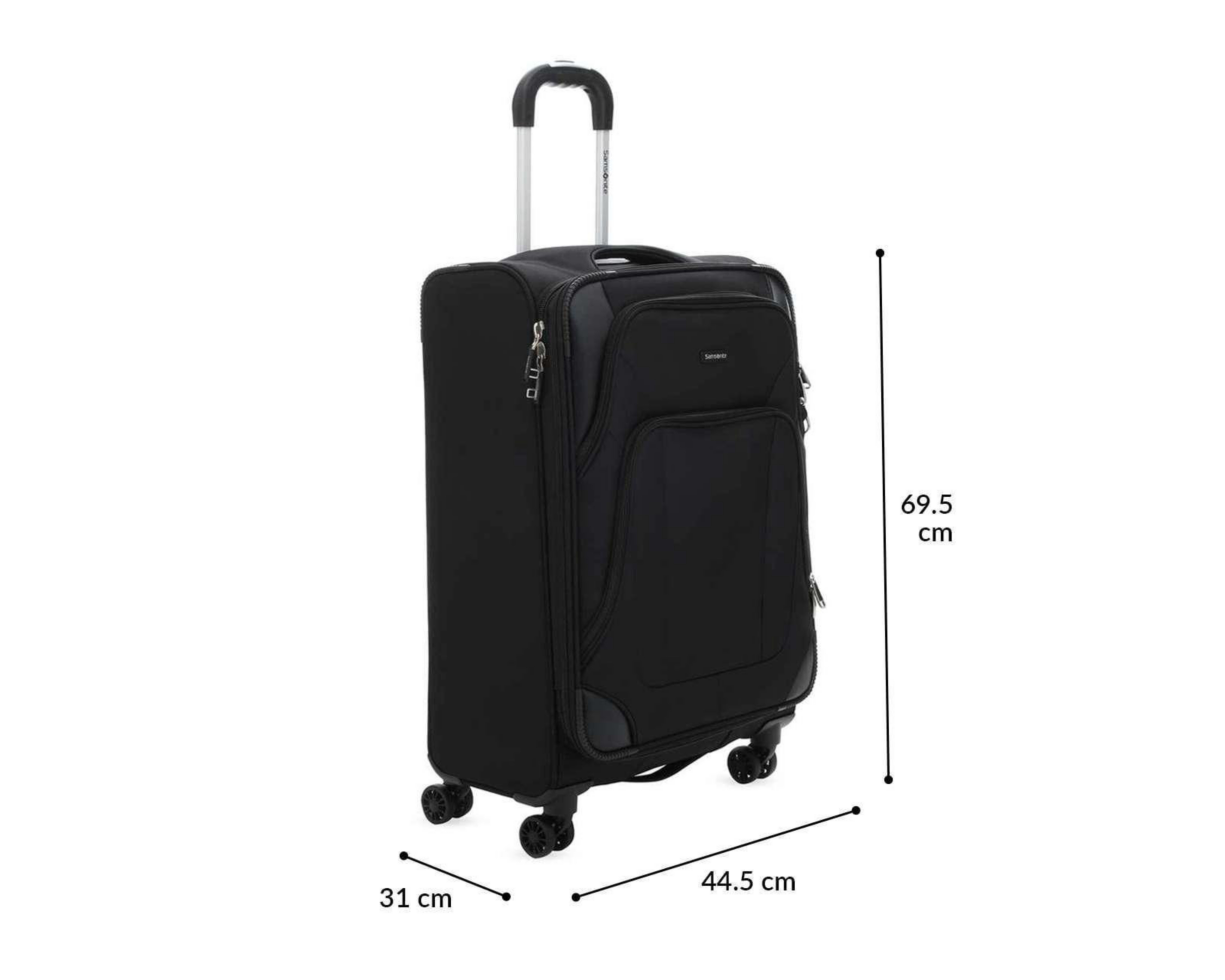 Foto 9 pulgar | Maleta Vertical Samsonite Dakar 24" Negro