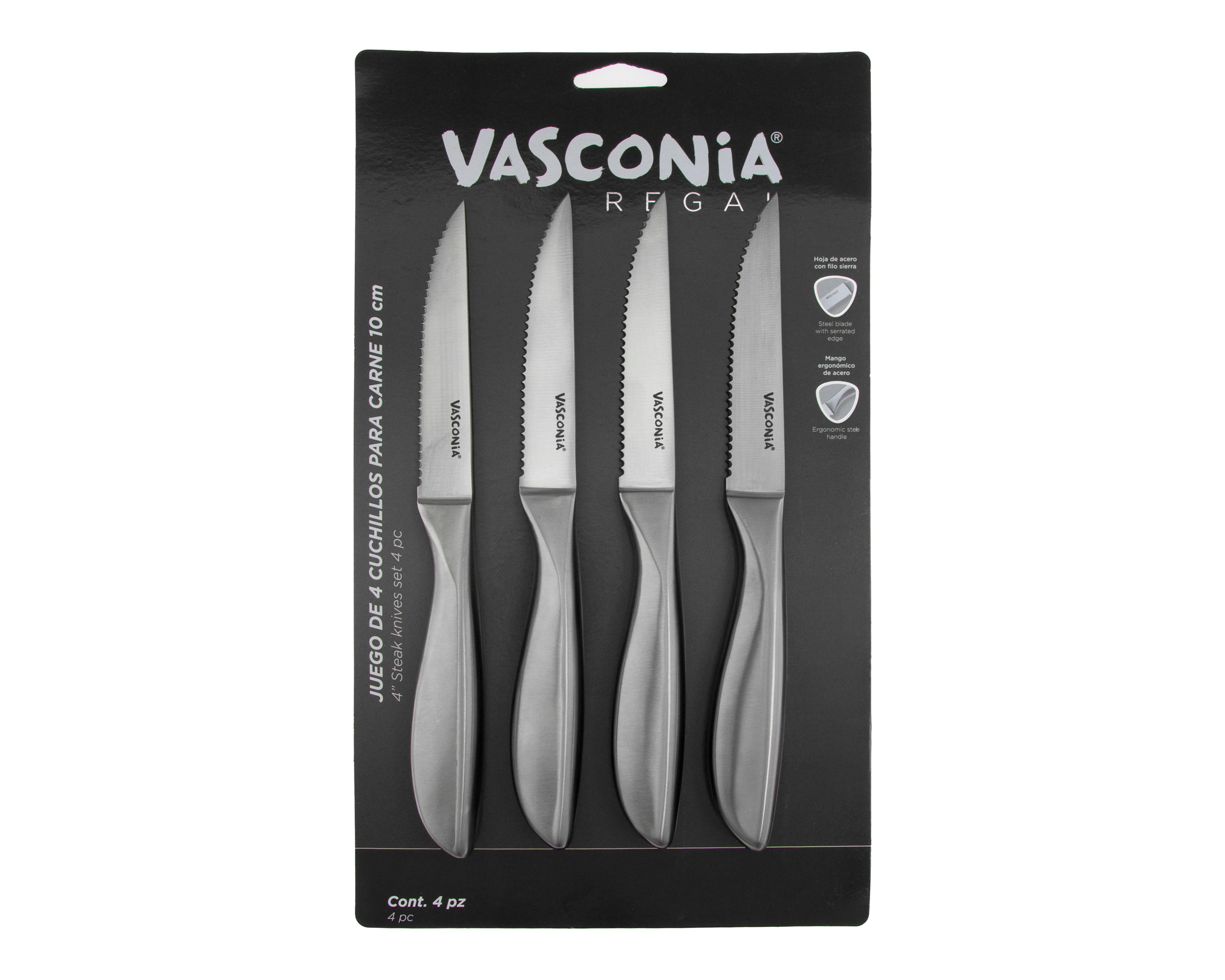 Foto 5 pulgar | Juego de Cuchillos Vasconia (4 Piezas)