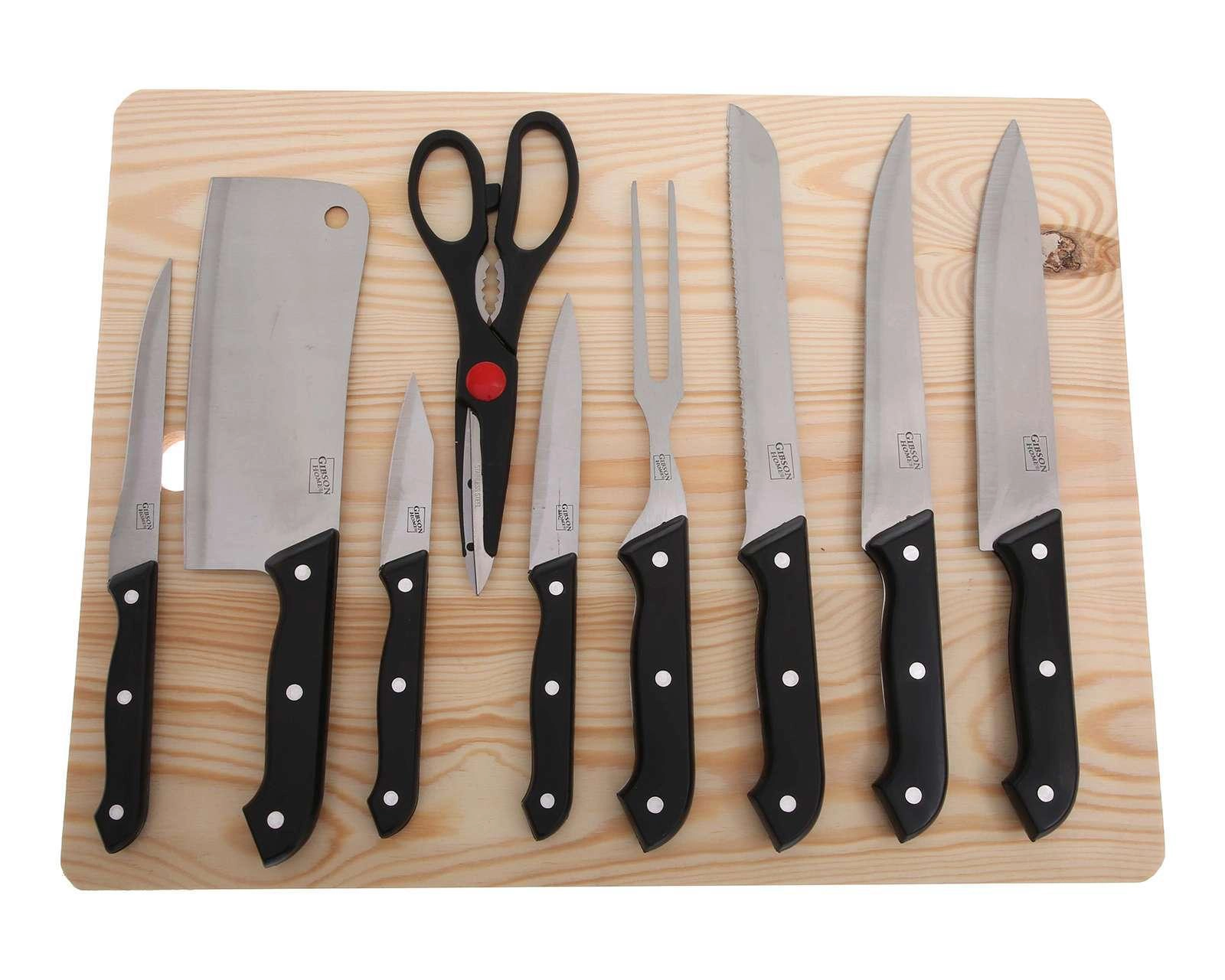 Juego de Cuchillos Gibson Home de Acero Inoxidable 10 Piezas