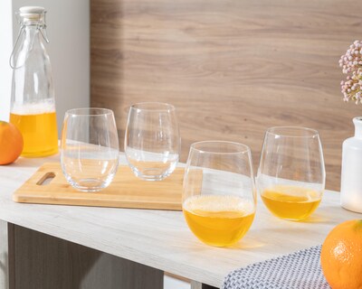 Foto 4 | Juego de Vasos Starhaus 4 Piezas de Vidrio