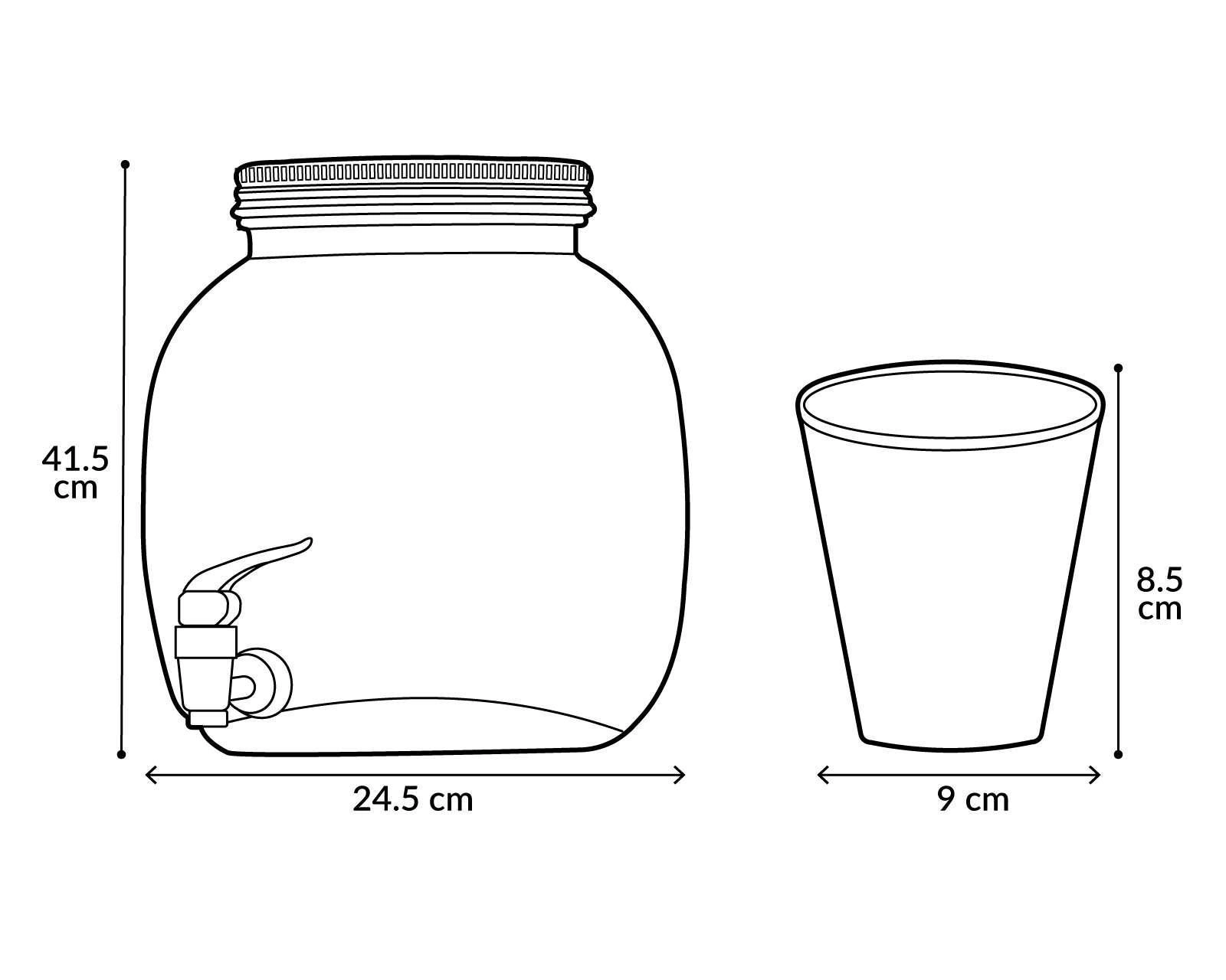 Foto 4 | Dispensador de Agua con Vasos Procook