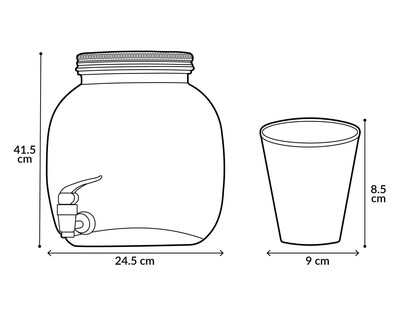 Foto 4 | Dispensador de Agua con Vasos Procook