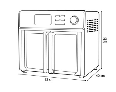 Foto 4 | Horno Eléctrico y Freidora de Aire Max Kalorik 24.5 L