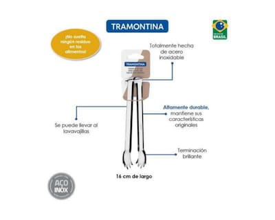 Foto 4 | Pinza para Hielo Tramontina de Acero Inoxidable